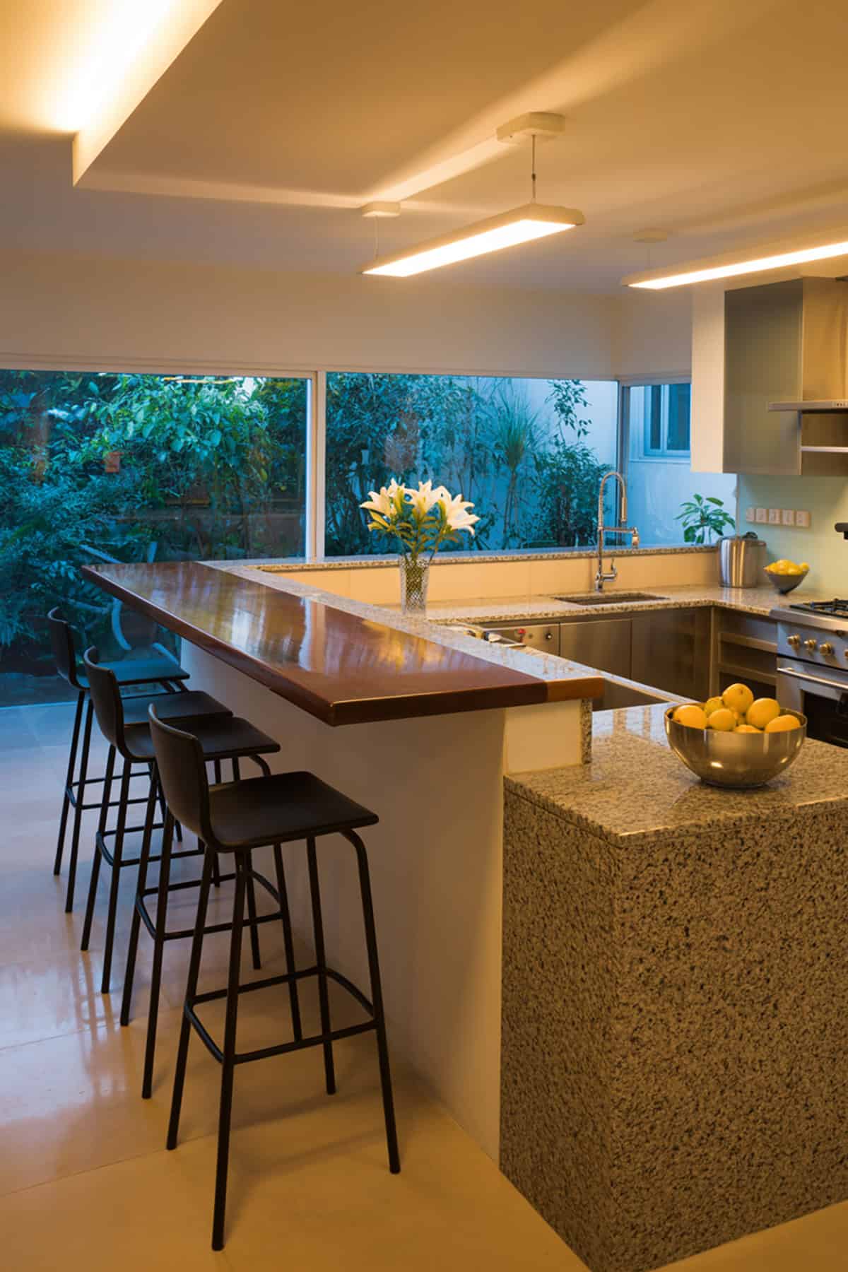 Double Level Kitchen Counter for Dining