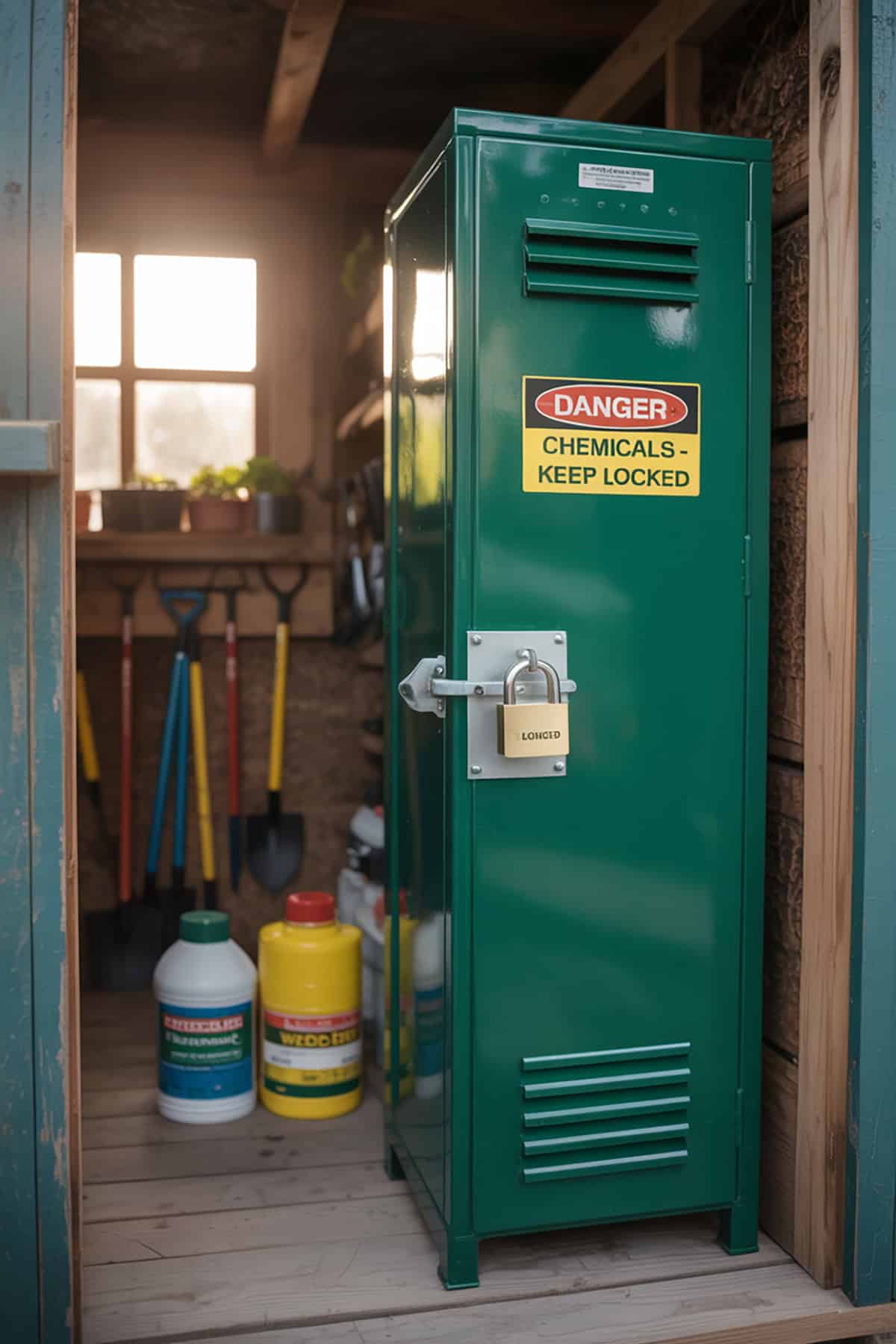Garden Chemical Safety Locker