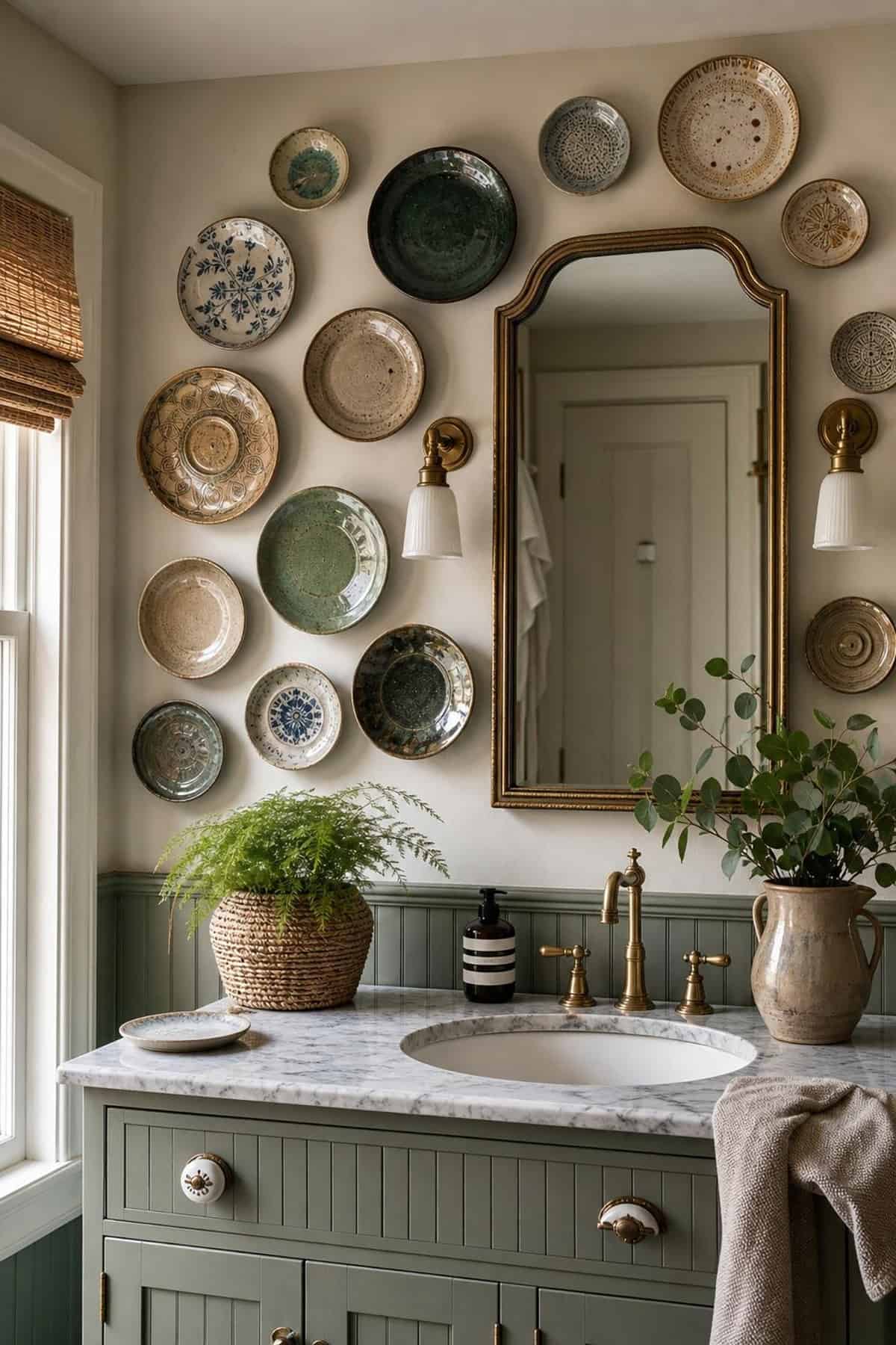 Hanging Ceramic Plate Display Wall