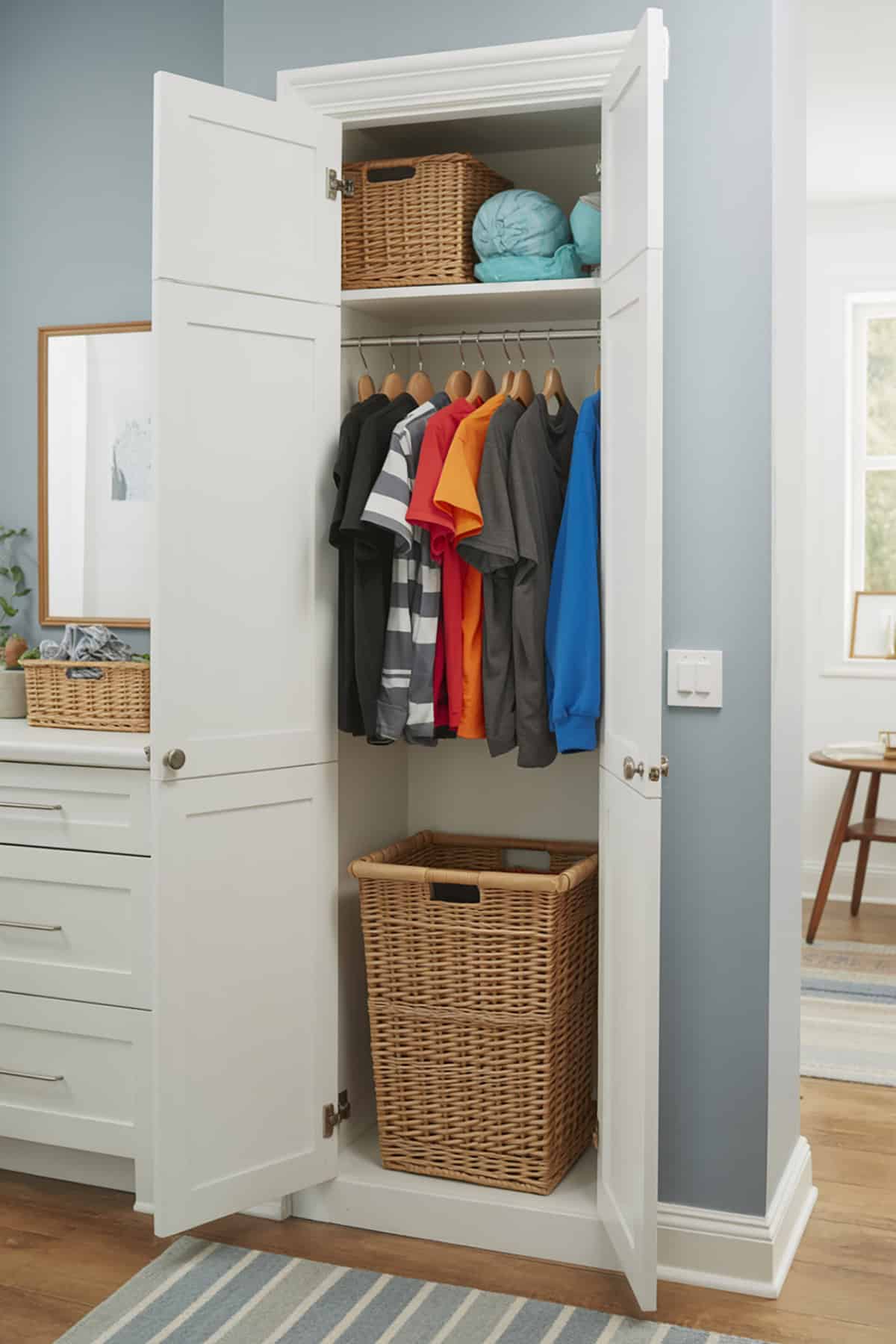 Laundry Hamper Closet by Entry