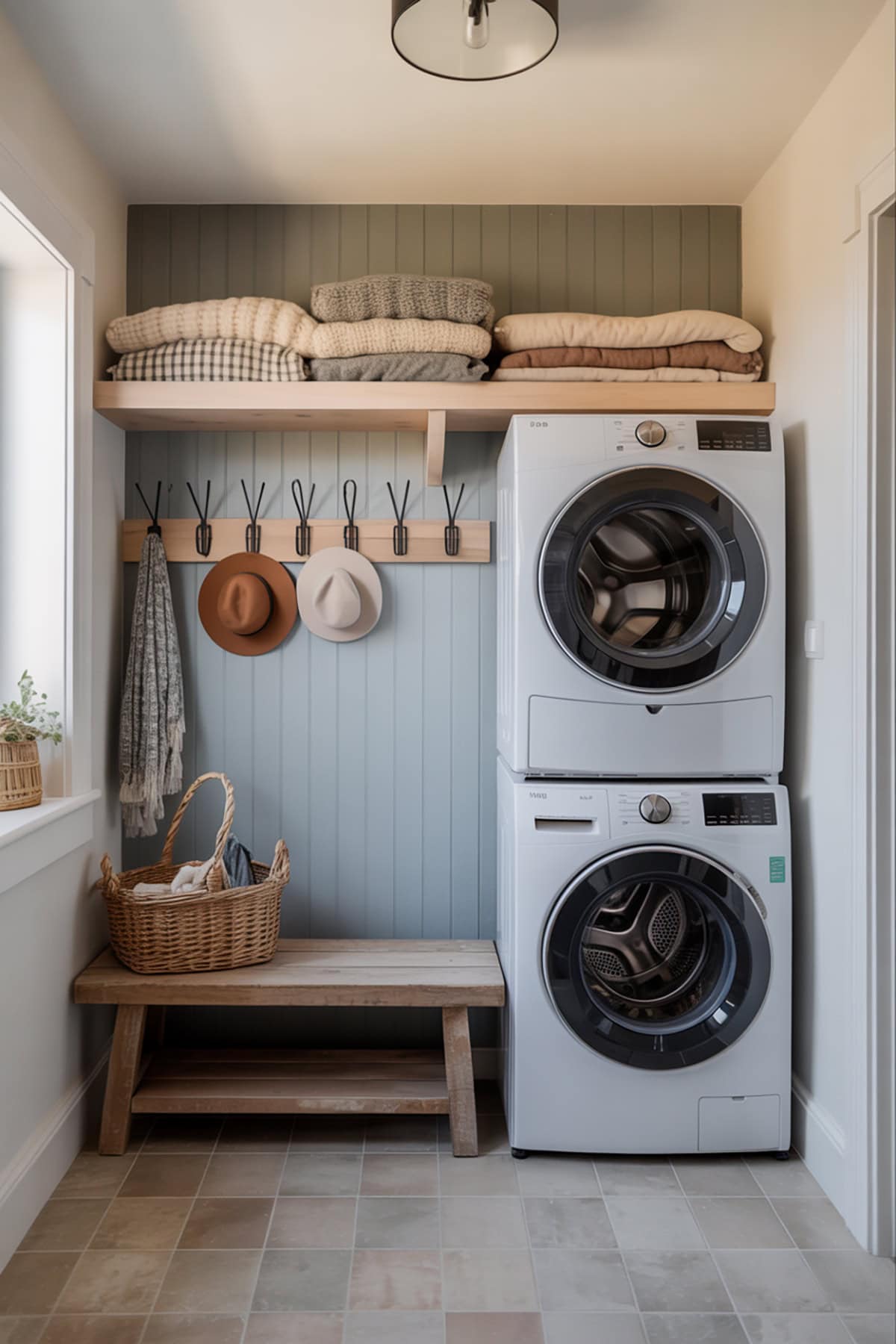 Laundry in an Entryway Niche