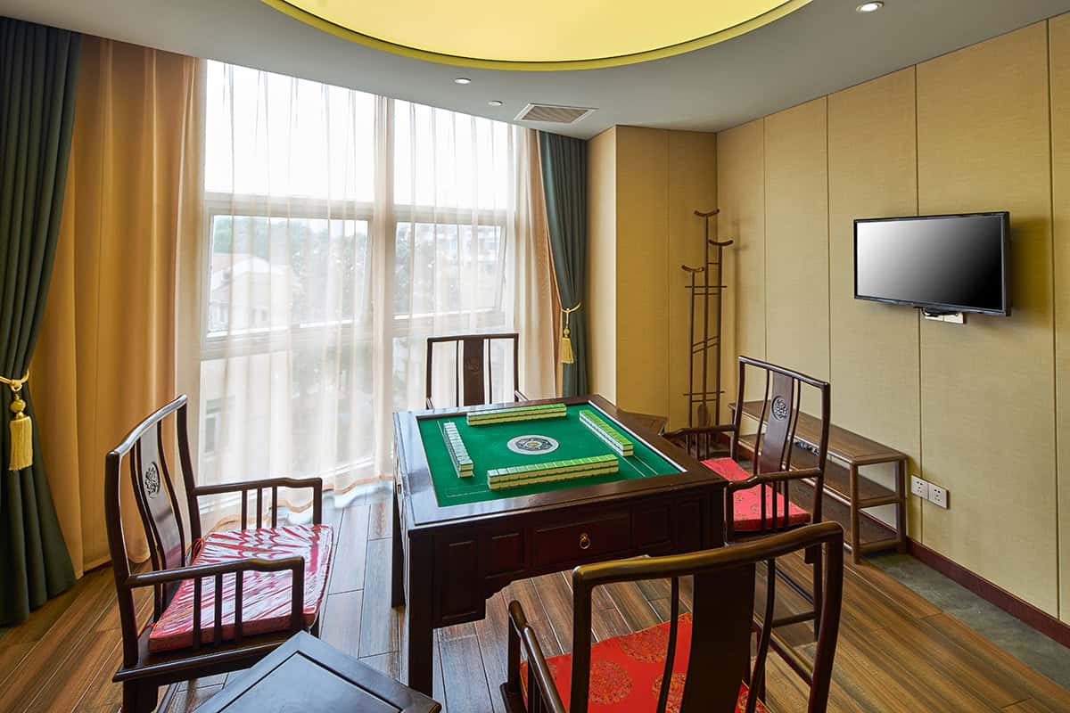 Mahjong Room with Classic Chinese Style