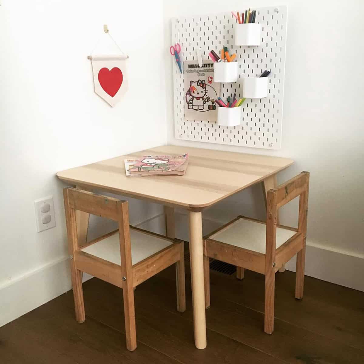 Mounted Peg Board