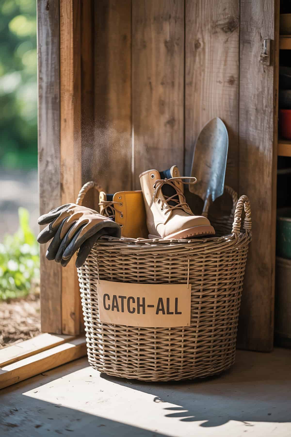 Multi Use “Catch All” Bin by the Door