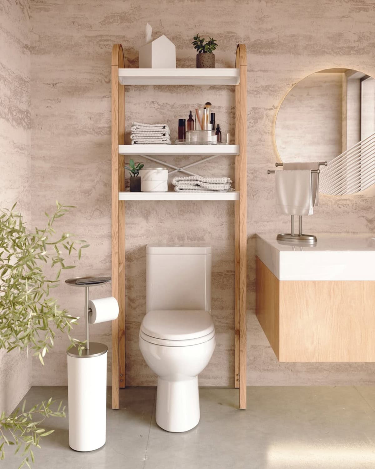 Over the Toilet Rack