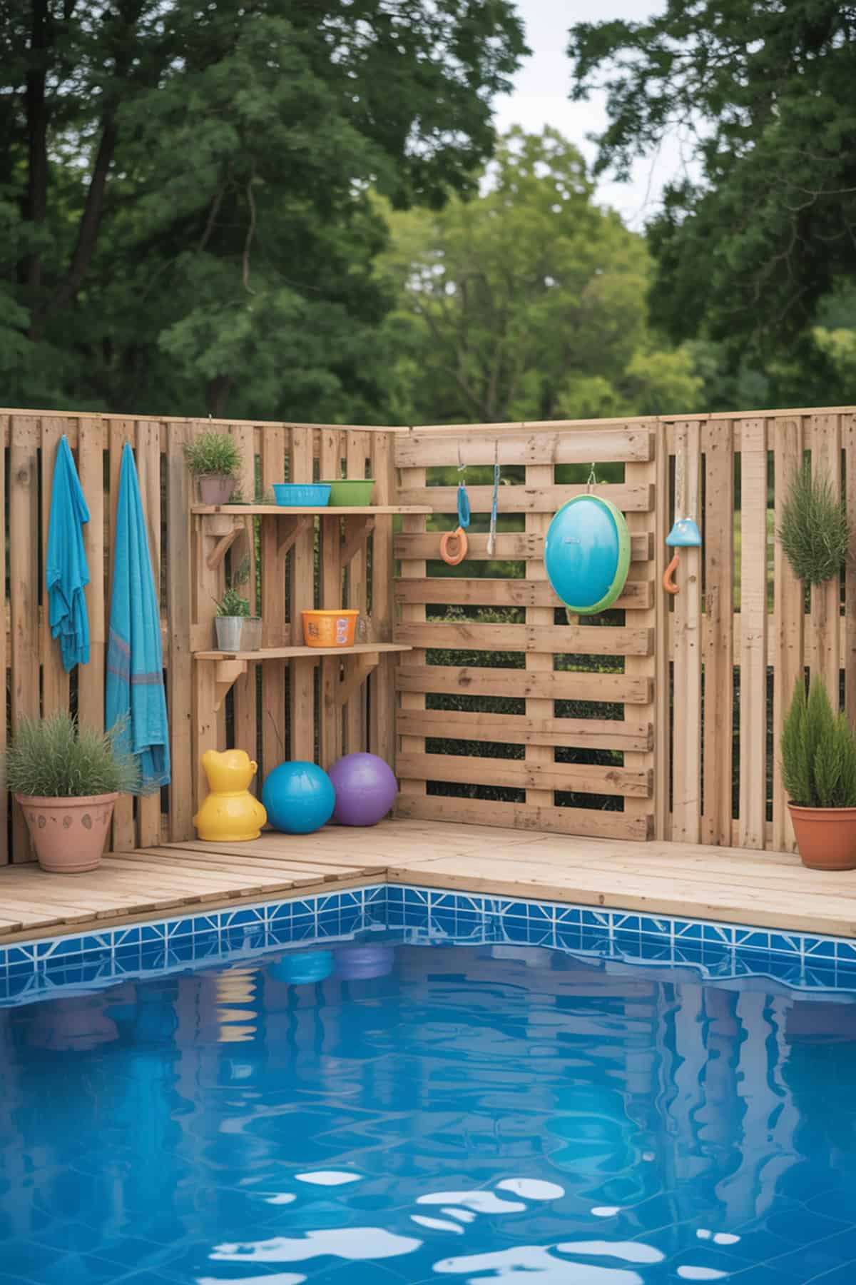 Pallet Pool Enclosure Fence