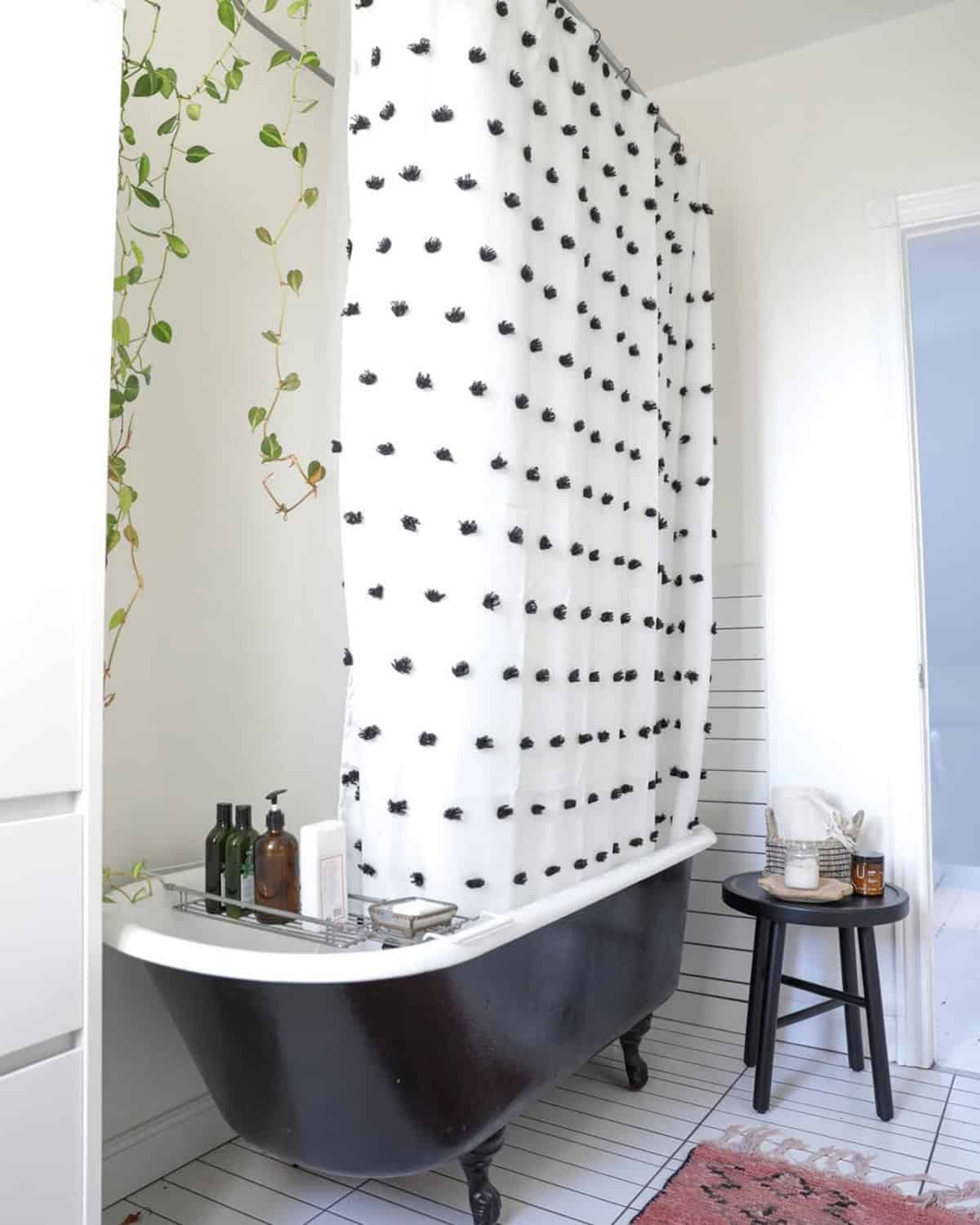 Patterned or Textured Shower Curtain