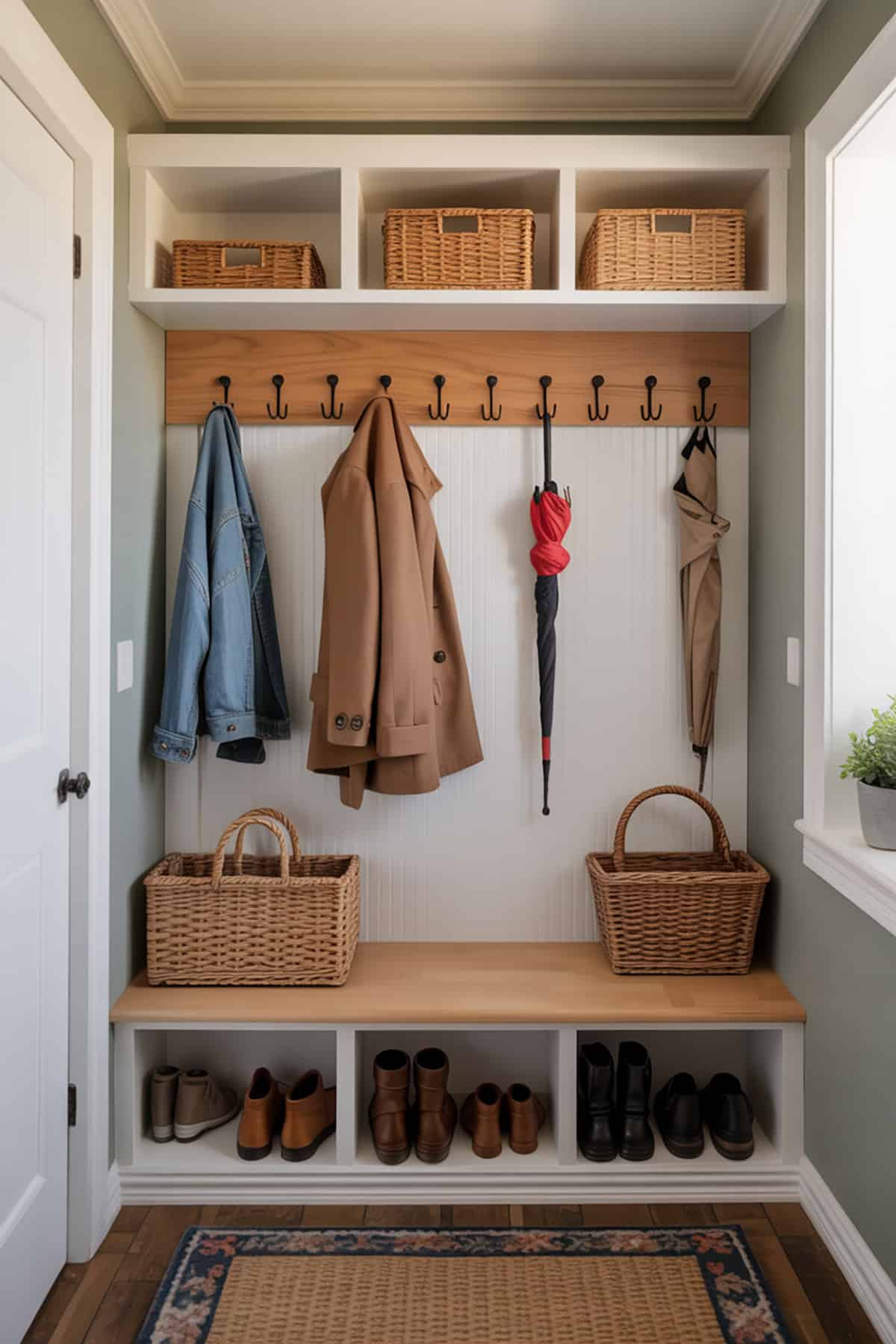 Peg Rail With Adjustable Hooks