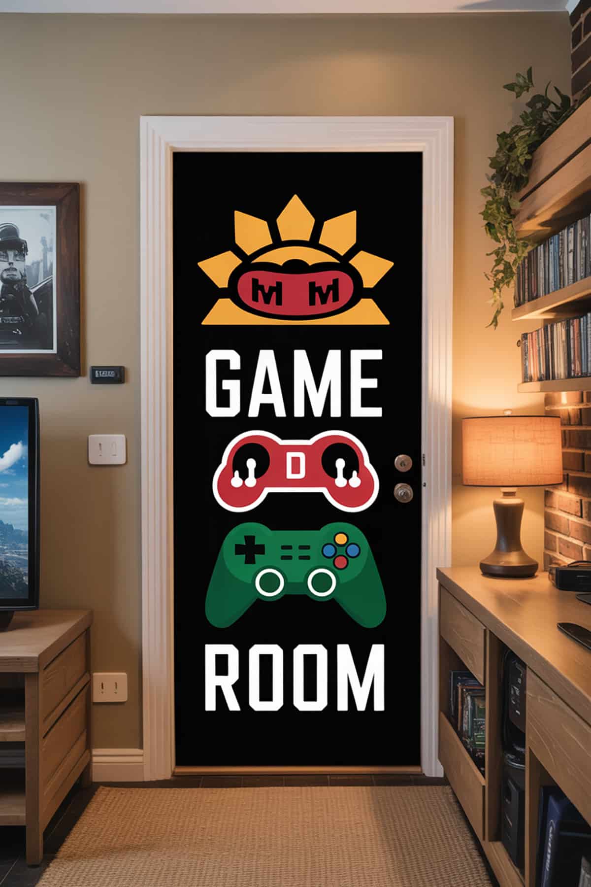 Personalized Game Room Door or Entrance