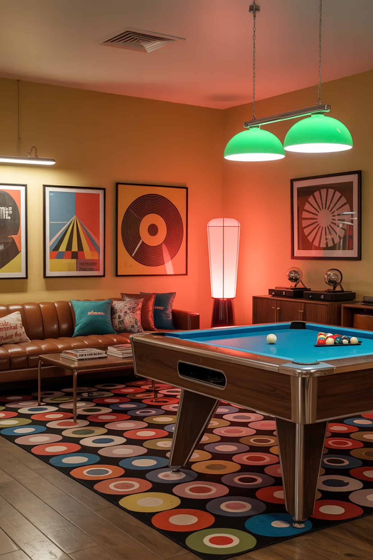 Retro Lounge With Vintage Decor