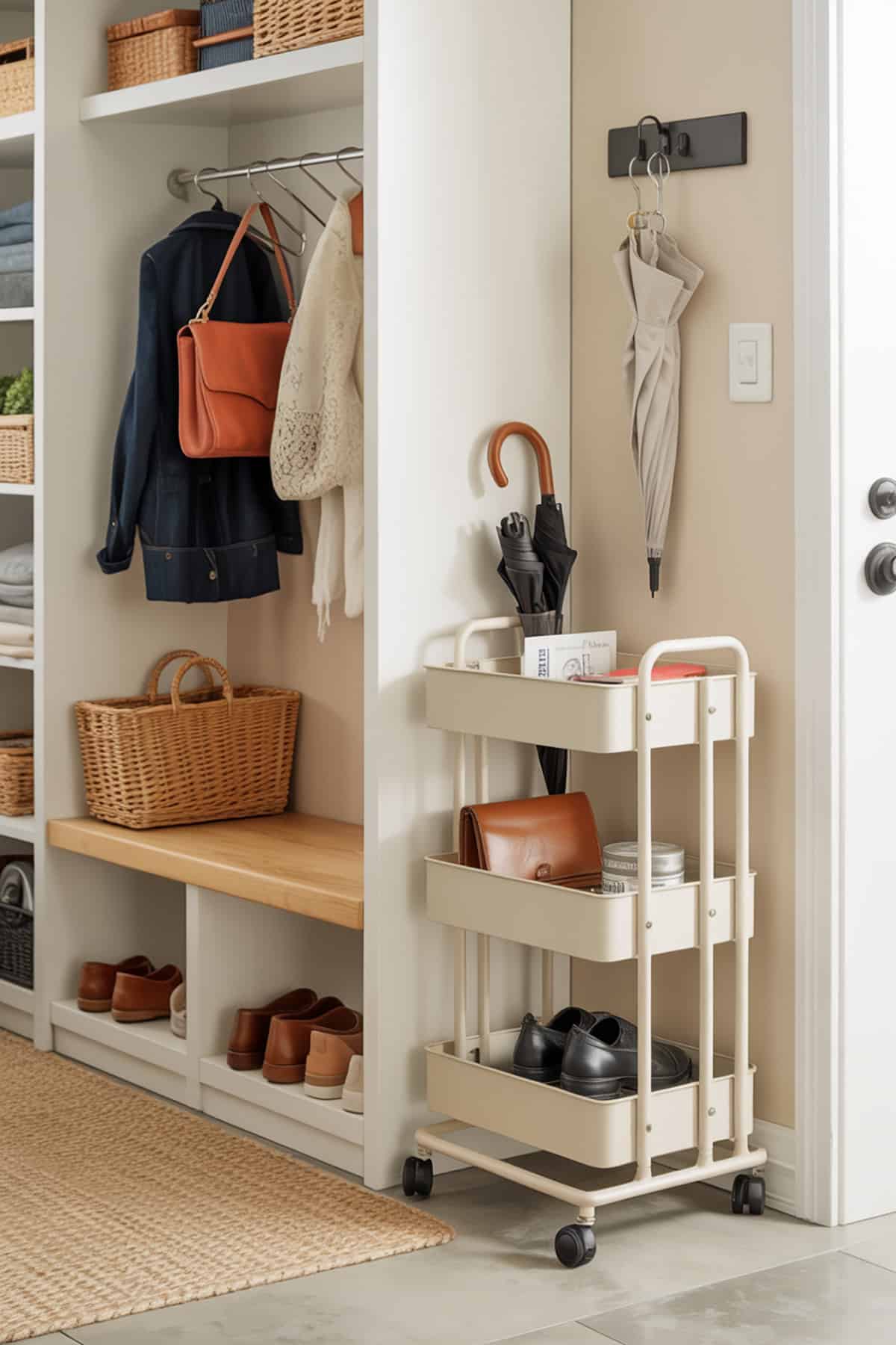Slim Rolling Cart for Everyday Essentials