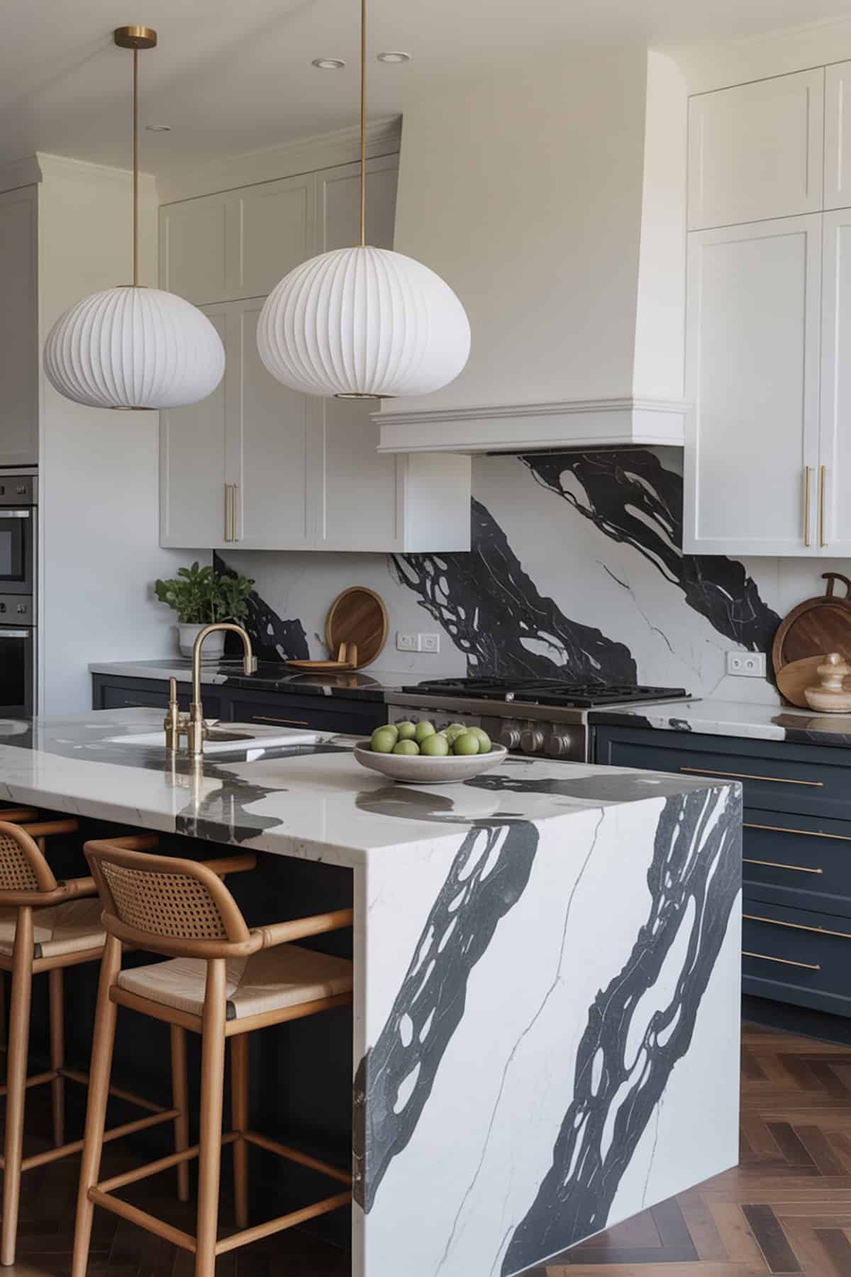 Statement Marble Slab Countertop