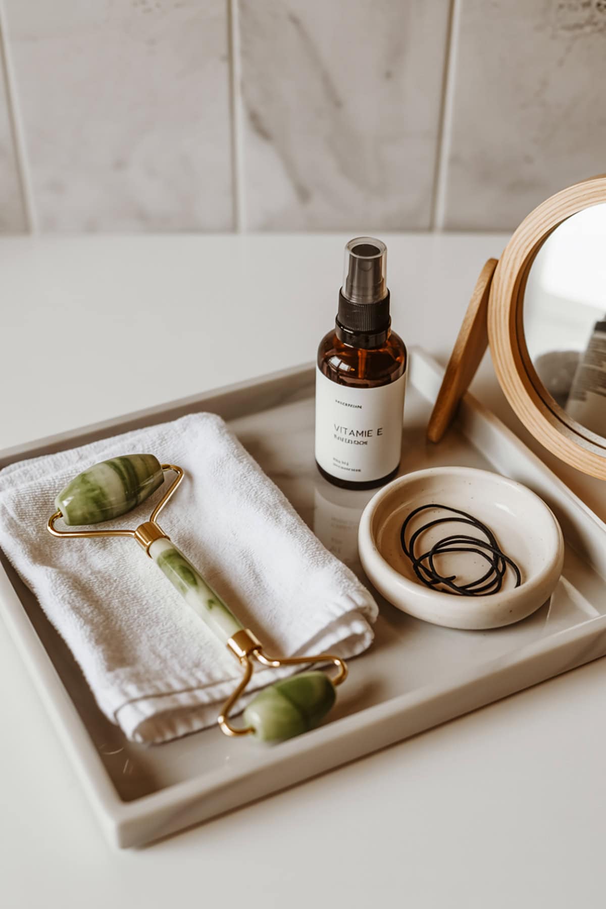 Tray With Wellness Essentials