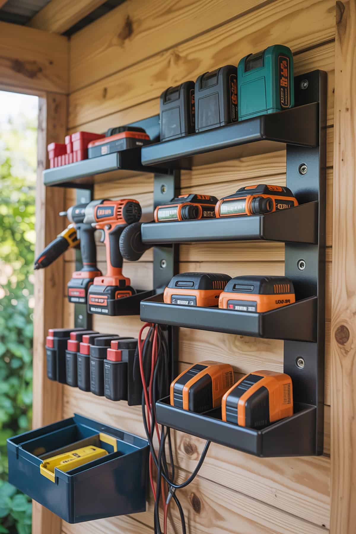 Wall Mounted Power Tool Charging Station