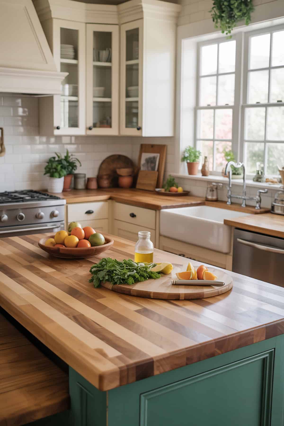 Warmth With Butcher Block Counters