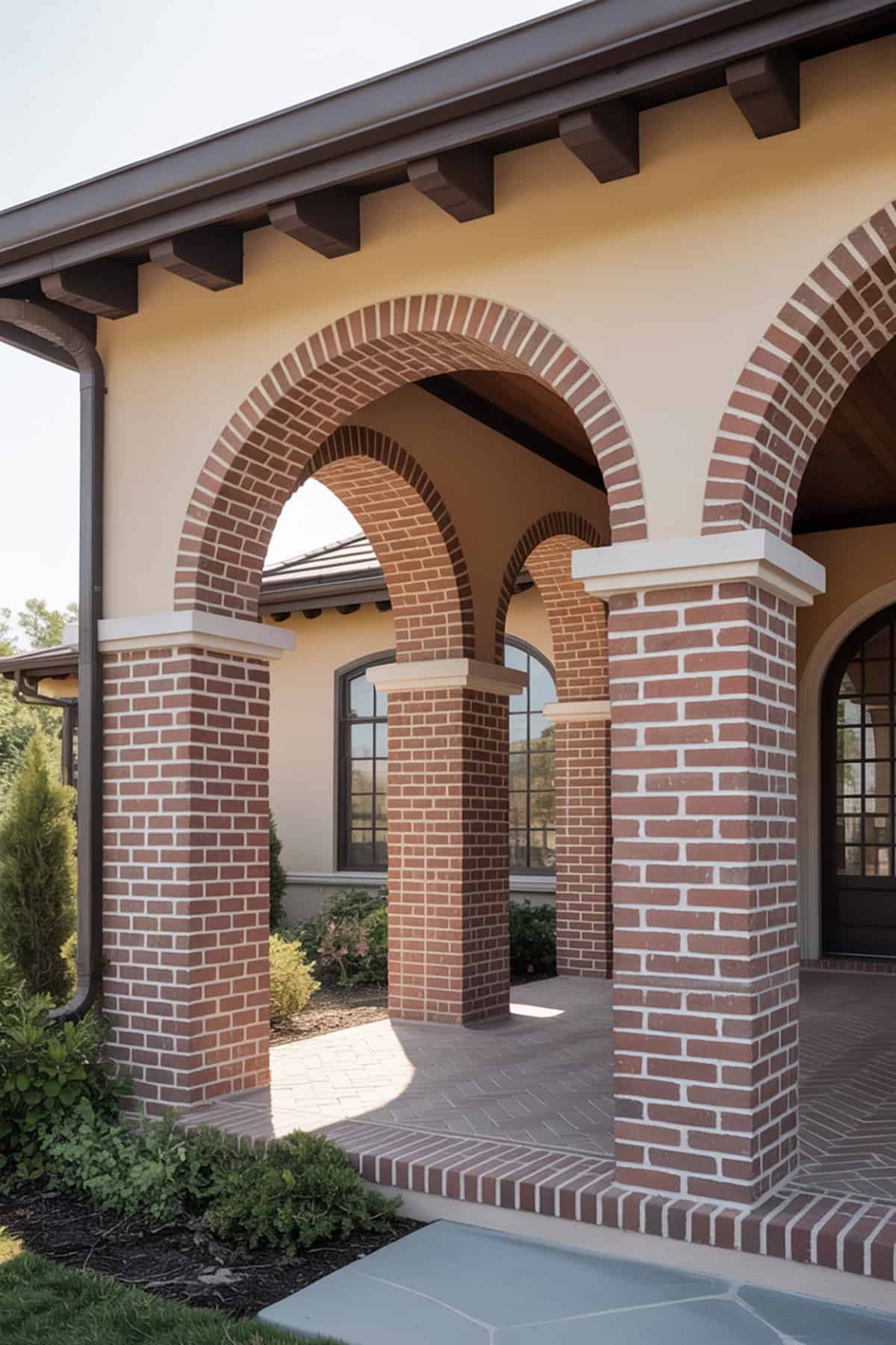 Arched Brick or Stone Columns