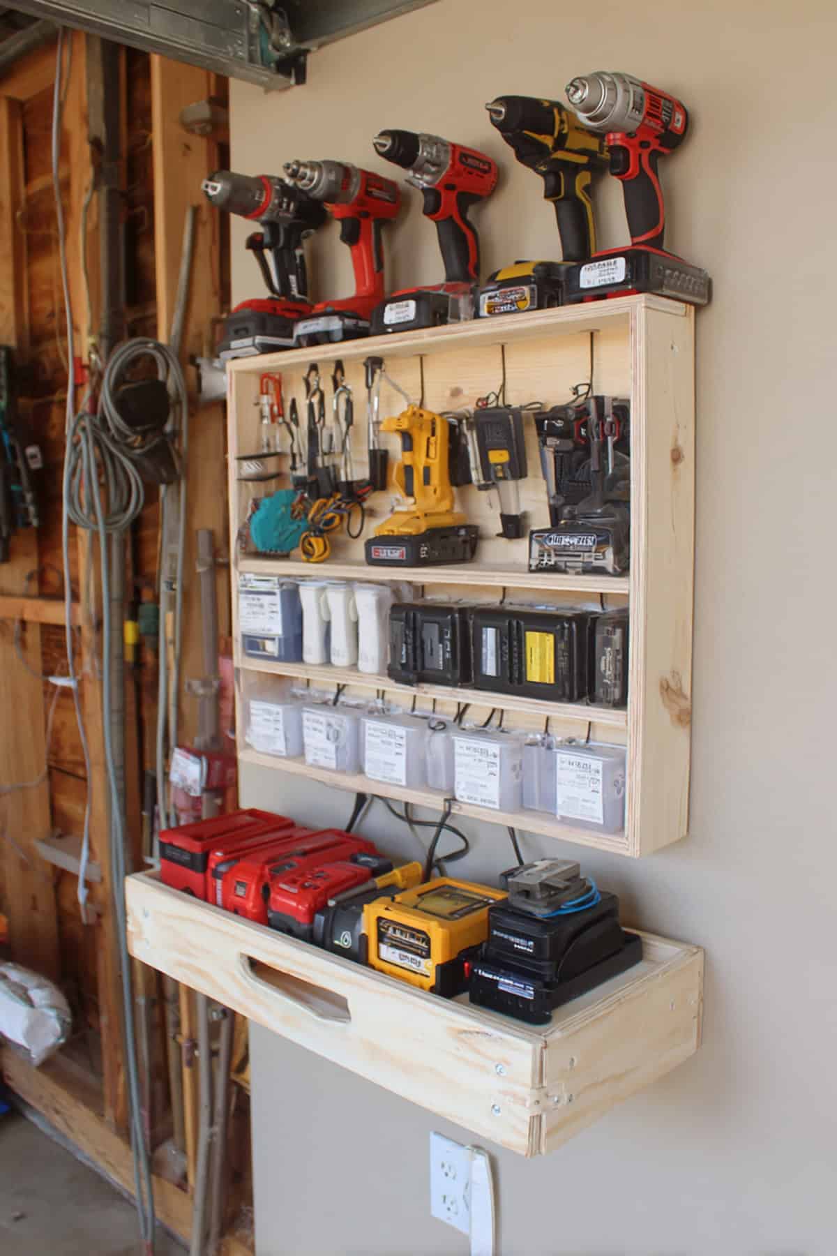 Battery Charging Station With Cord Management