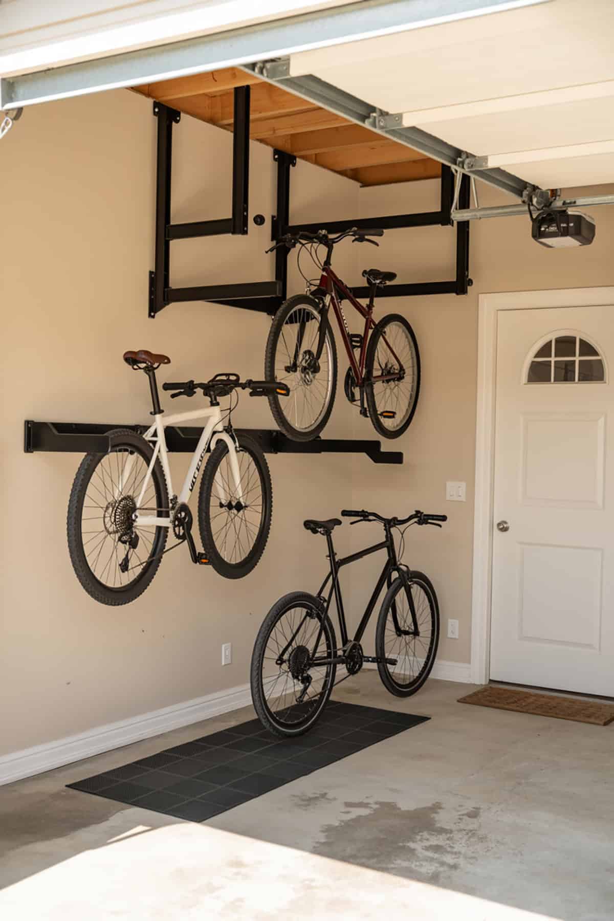 Bike Wall Hooks or Ceiling Pulley System