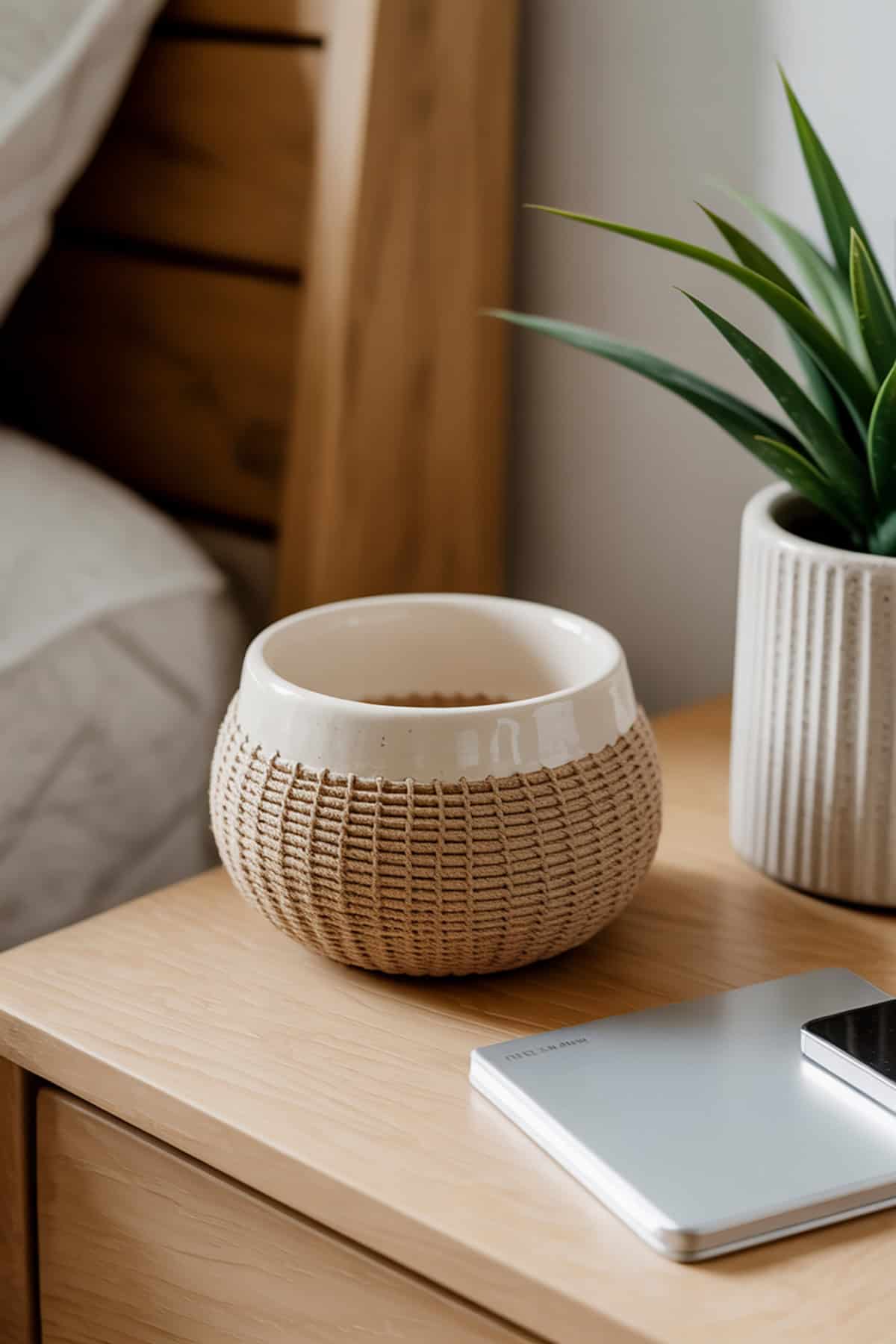 Ceramic or Woven Catch All Bowl
