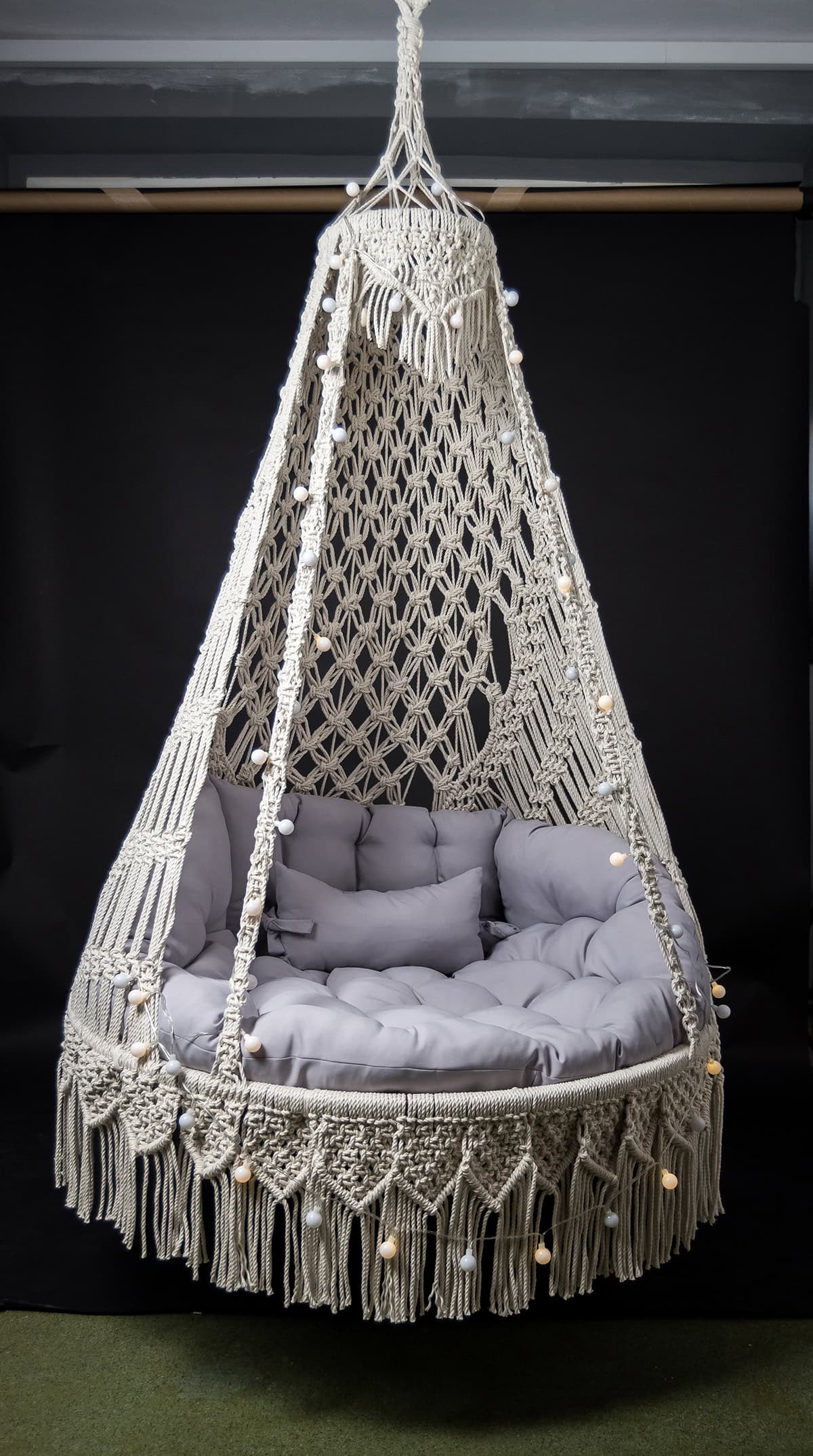 Circular Macrame Hanging Chair