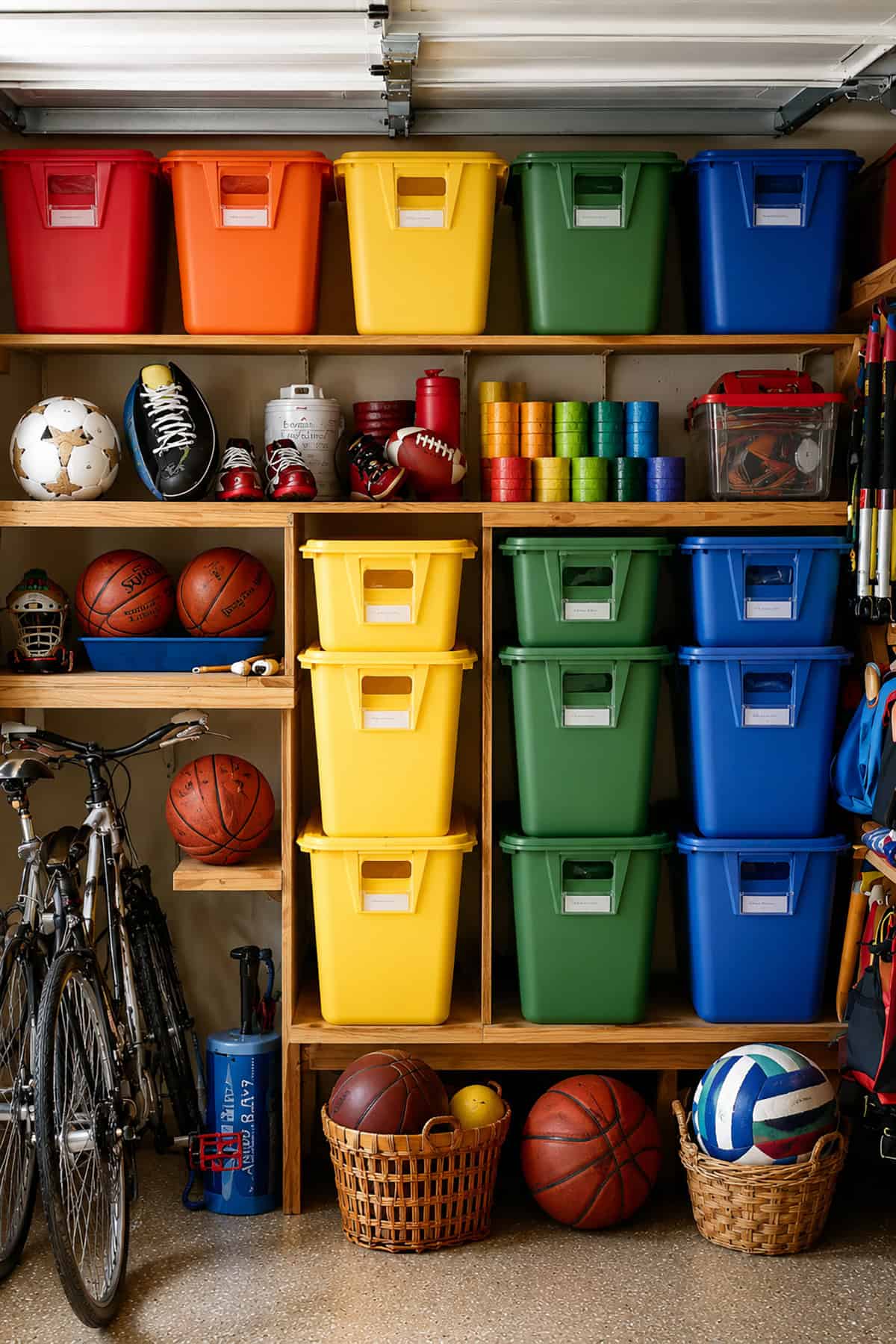 Color Coded Storage Bins for the Whole Family