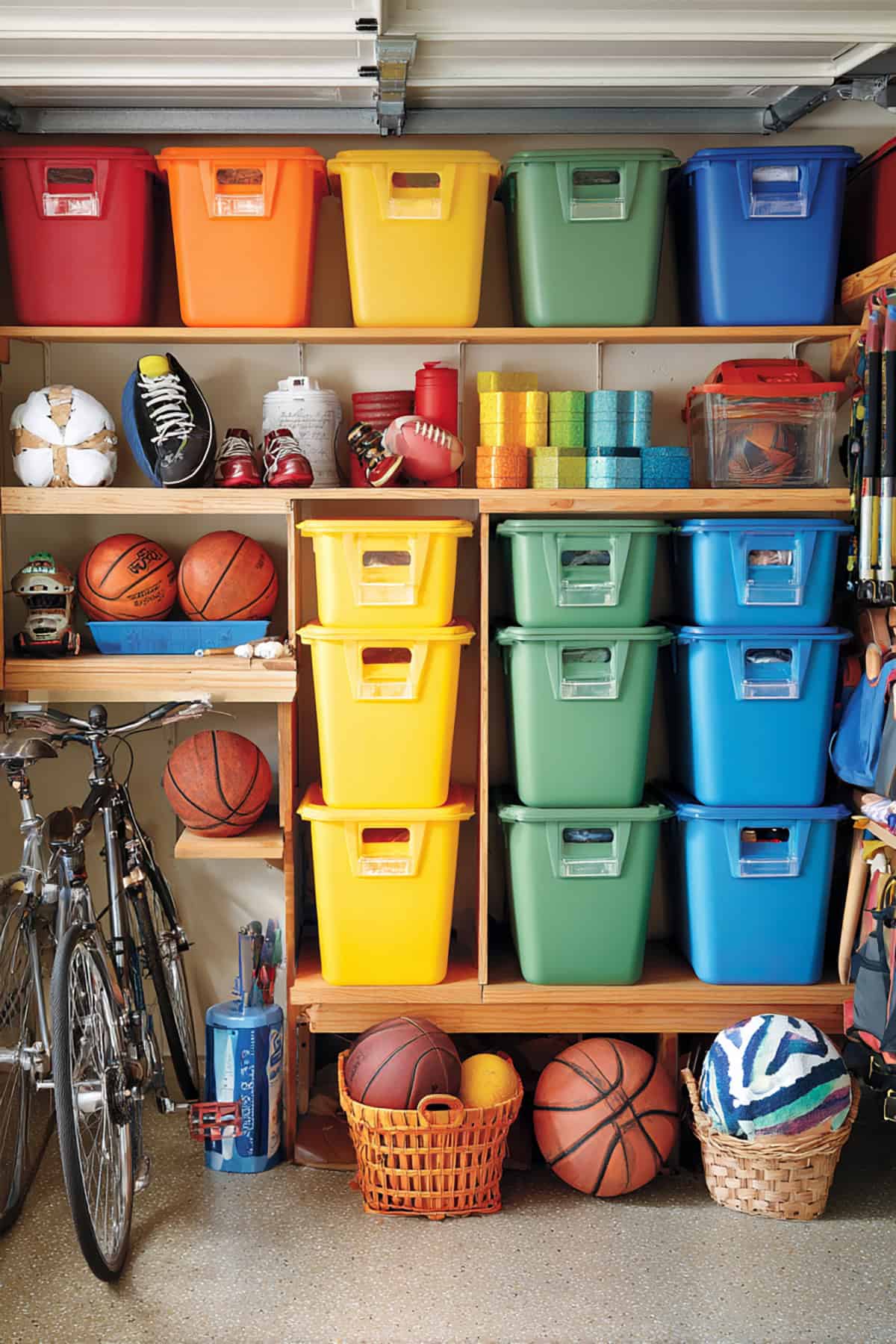Color Coded Storage Bins for the Whole Family