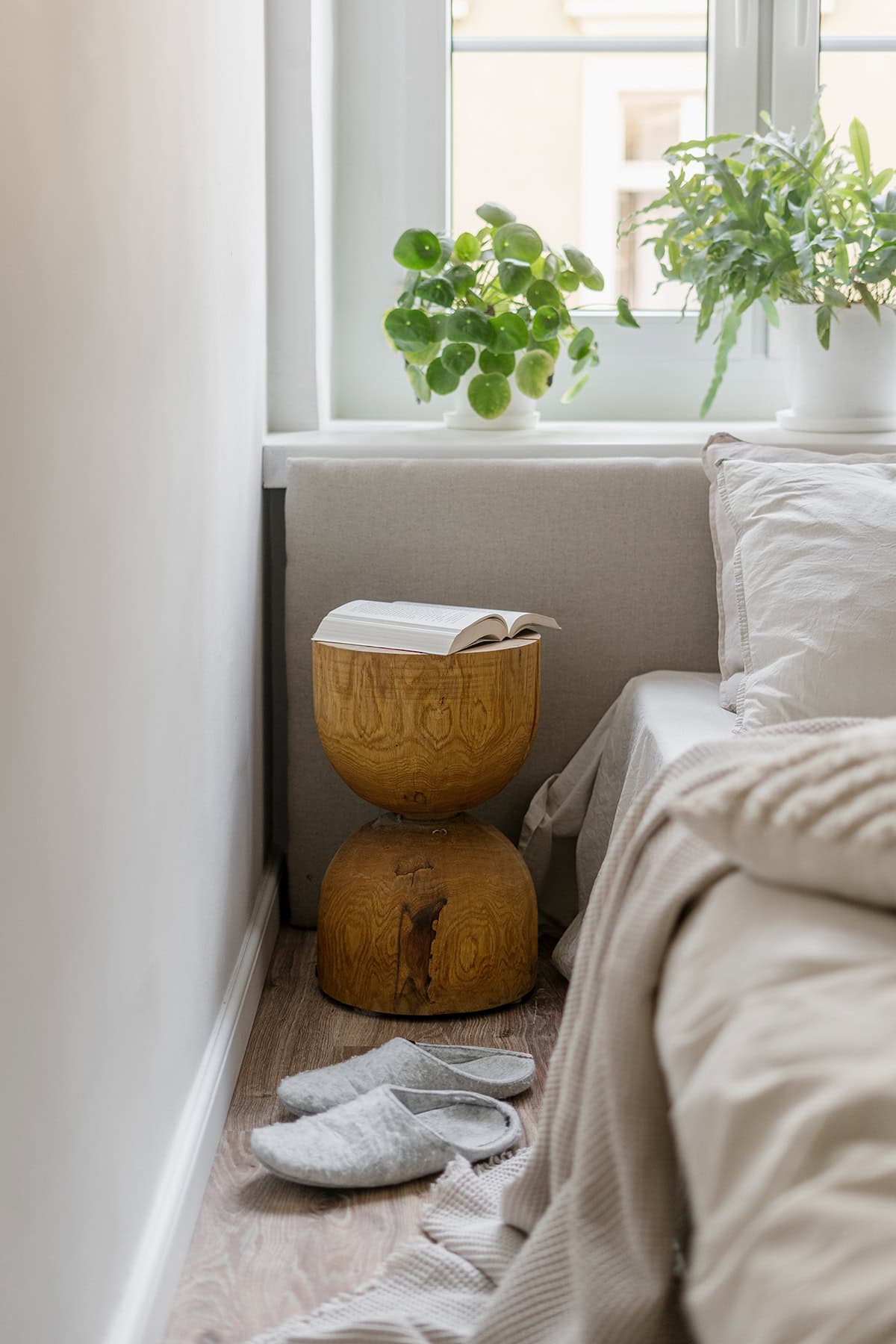 Compact Table in a Light Filled Nook