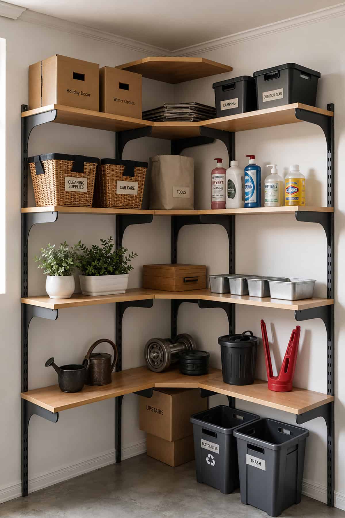 Corner Shelving Units for Unused Spaces