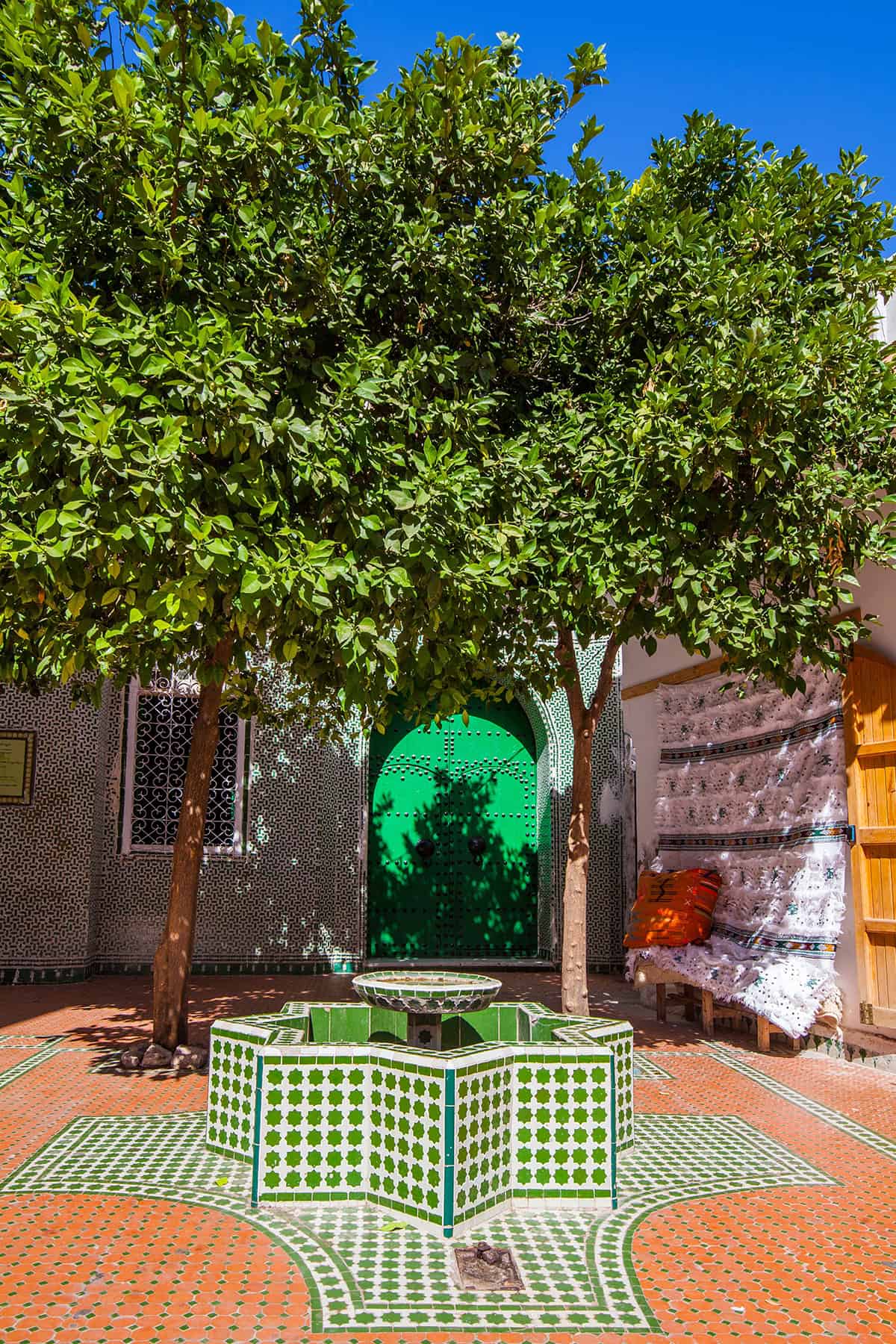 Courtyard Patio with a Statement Fountain