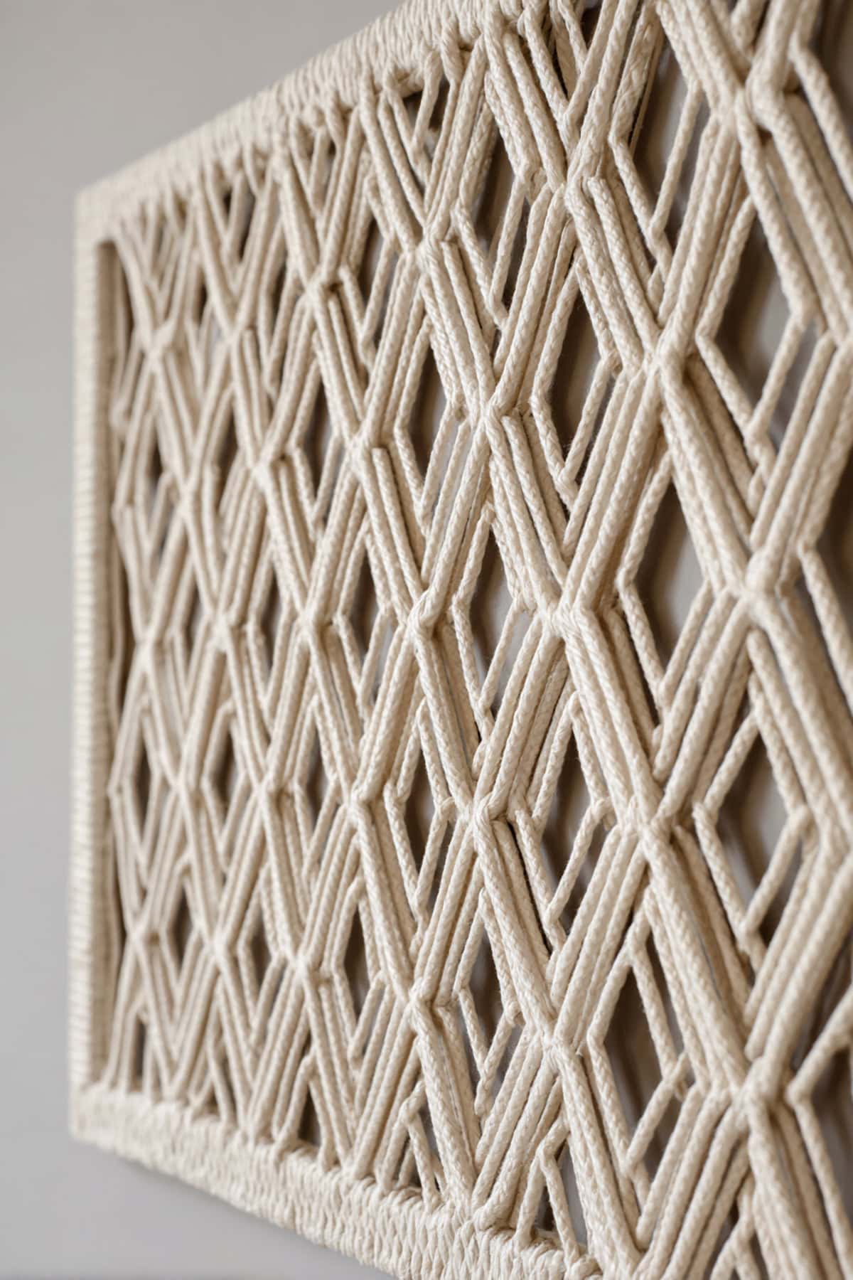 Crisscross Panel with Negative Space Diamond Cutouts