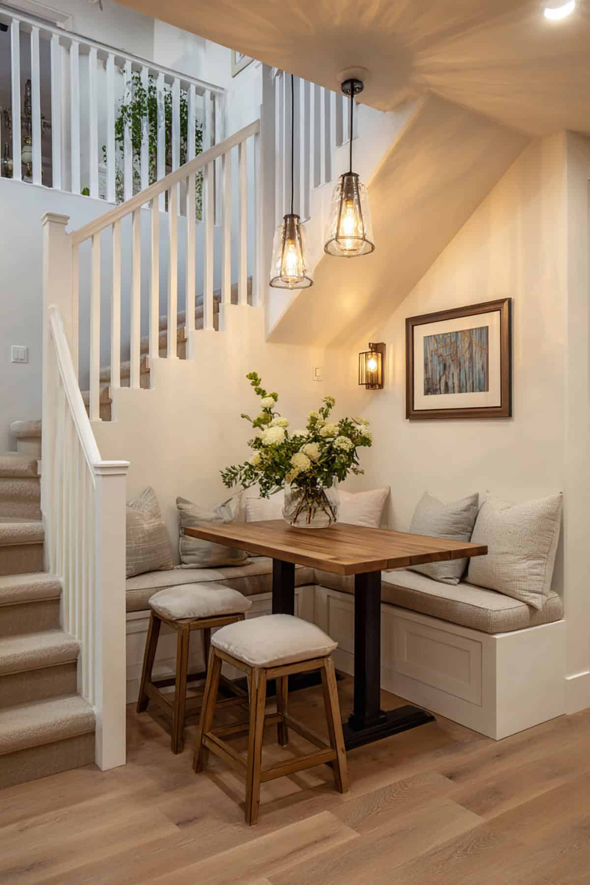 Dining Nook Under the Stairs