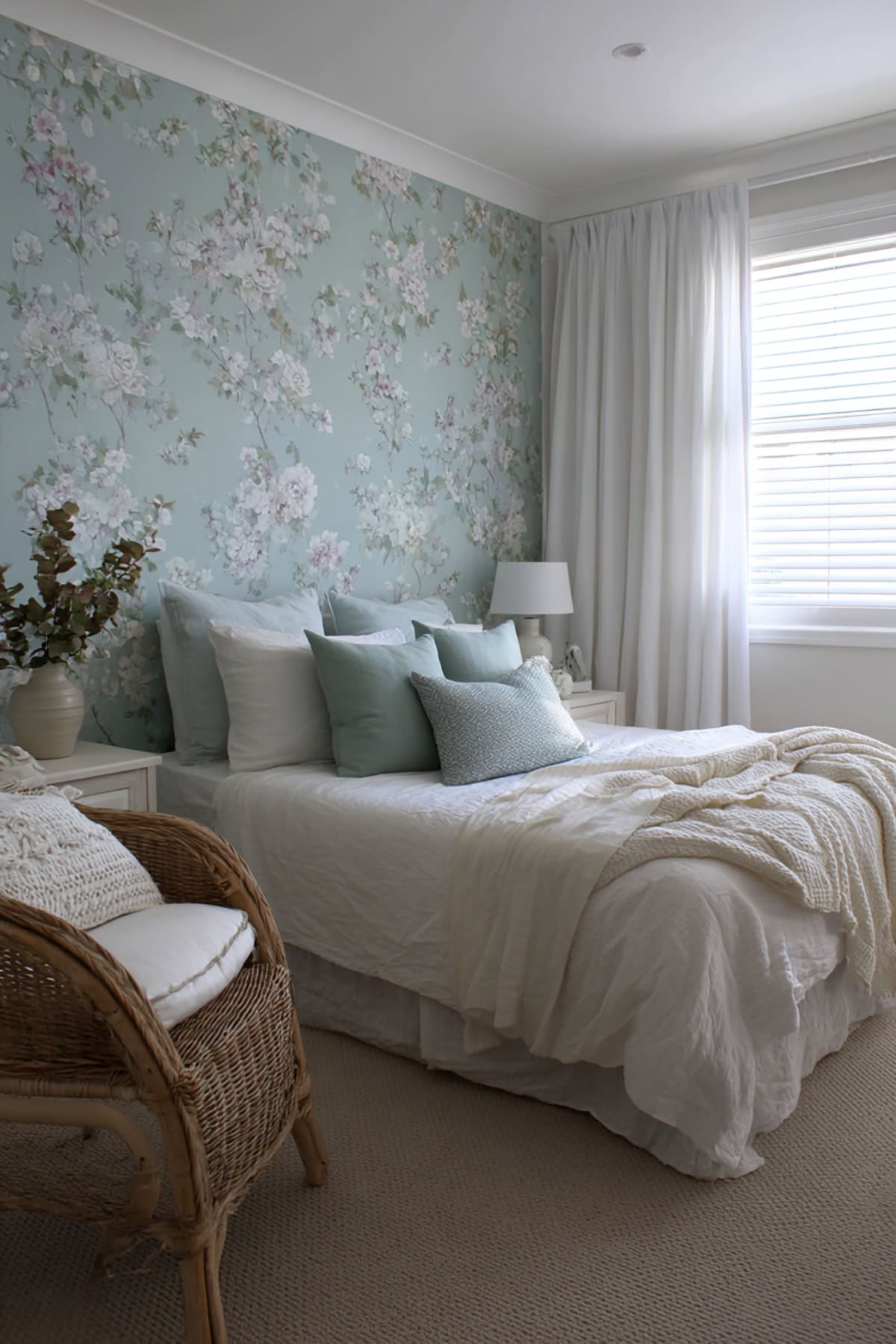 Floral Wallpaper Feature Wall