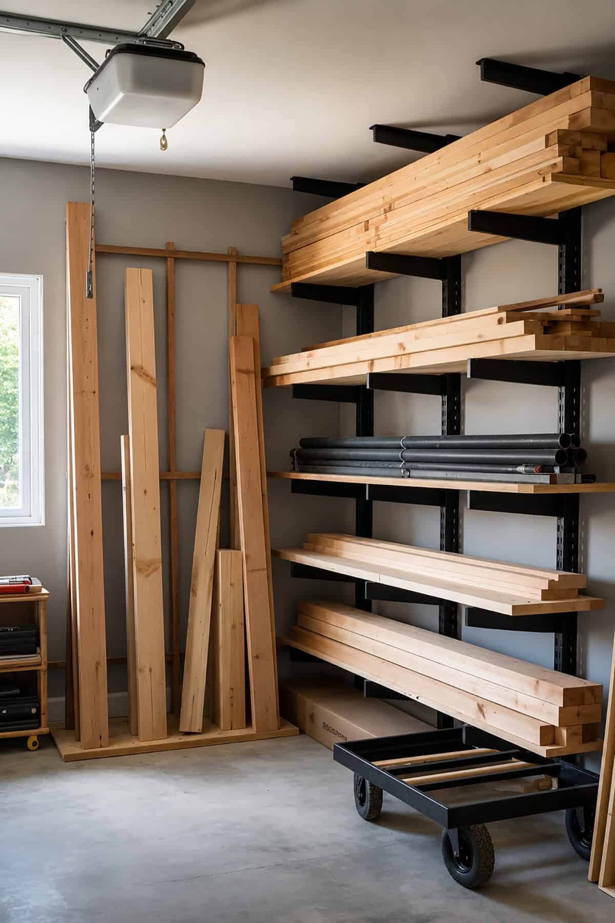 Garage Corner Lumber Rack