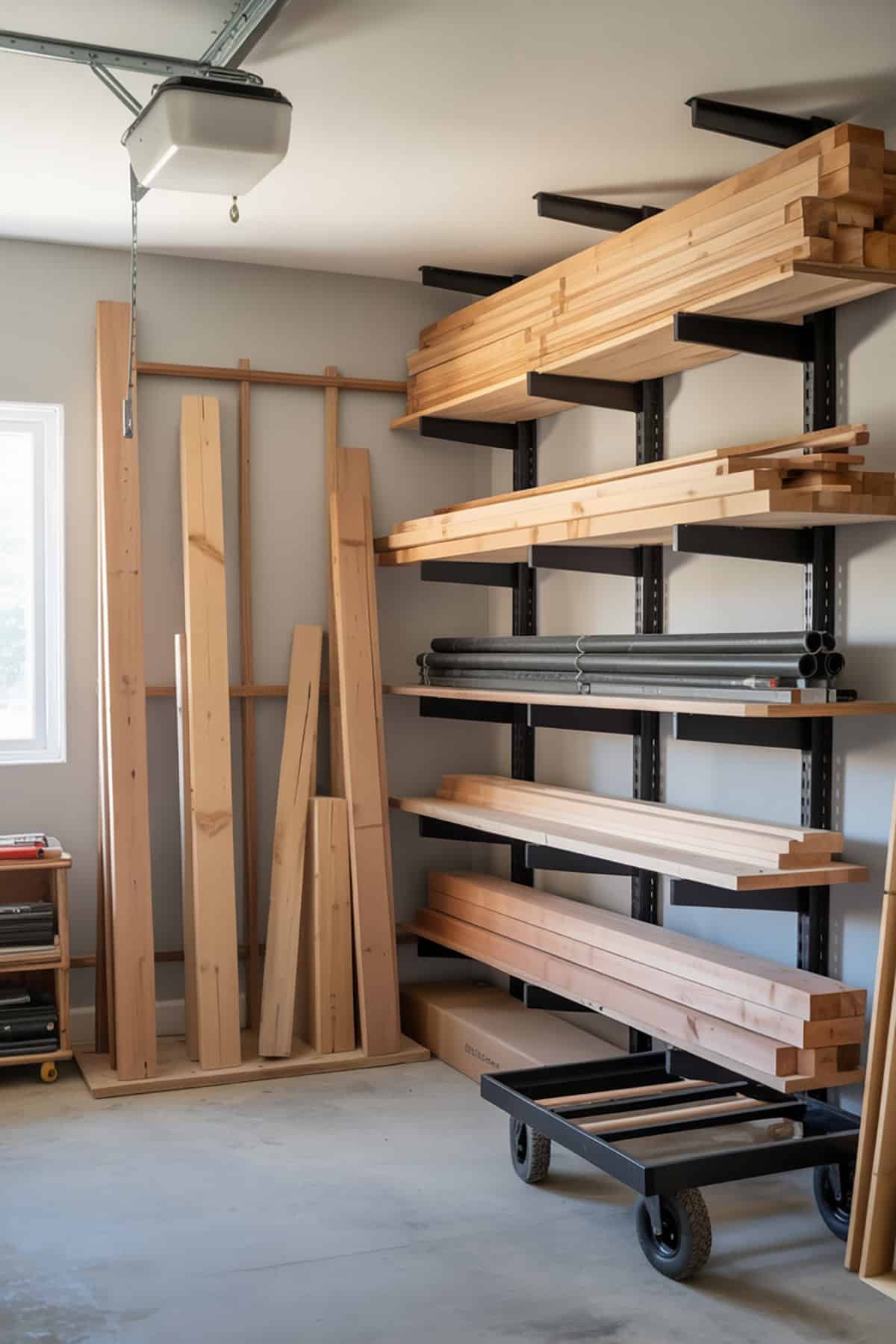 Garage Corner Lumber Rack