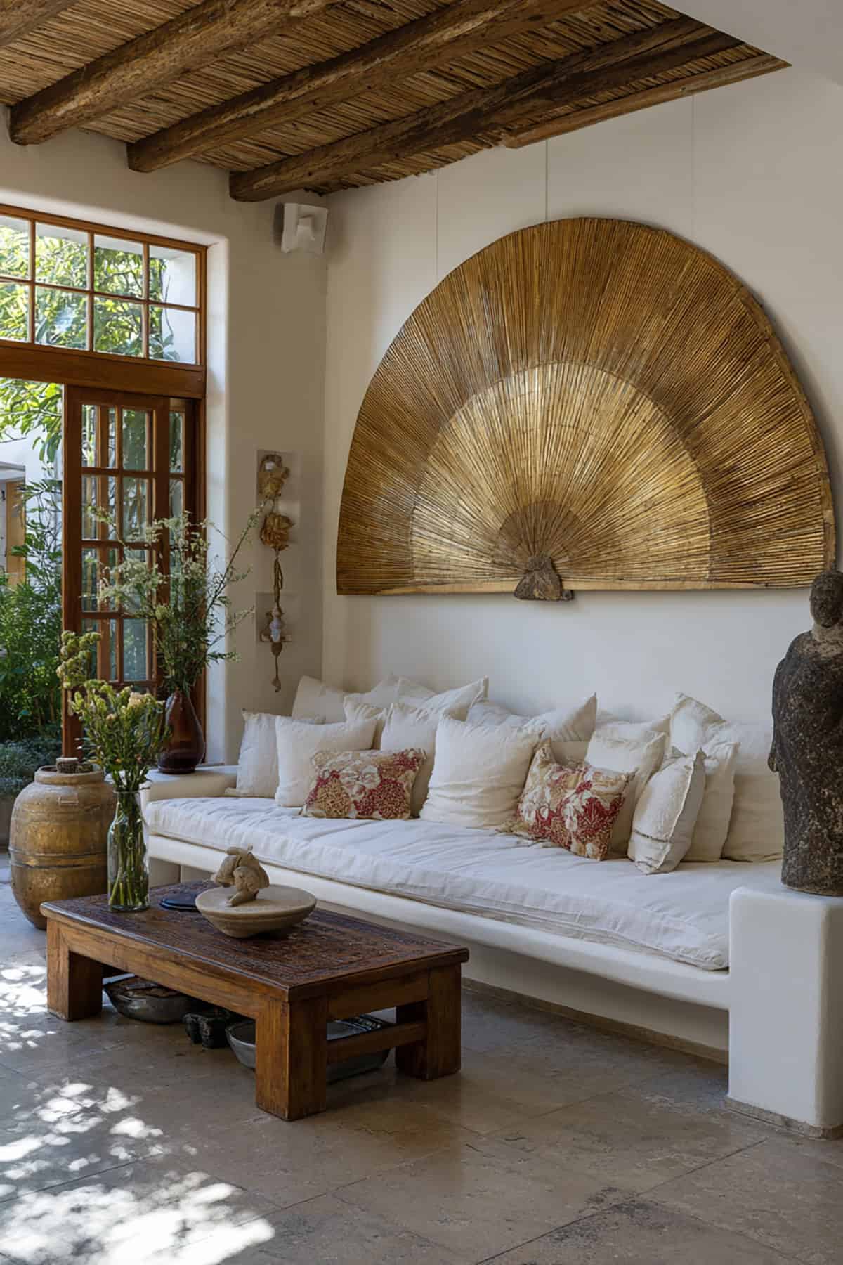Hang an Oversized Decorative Fan