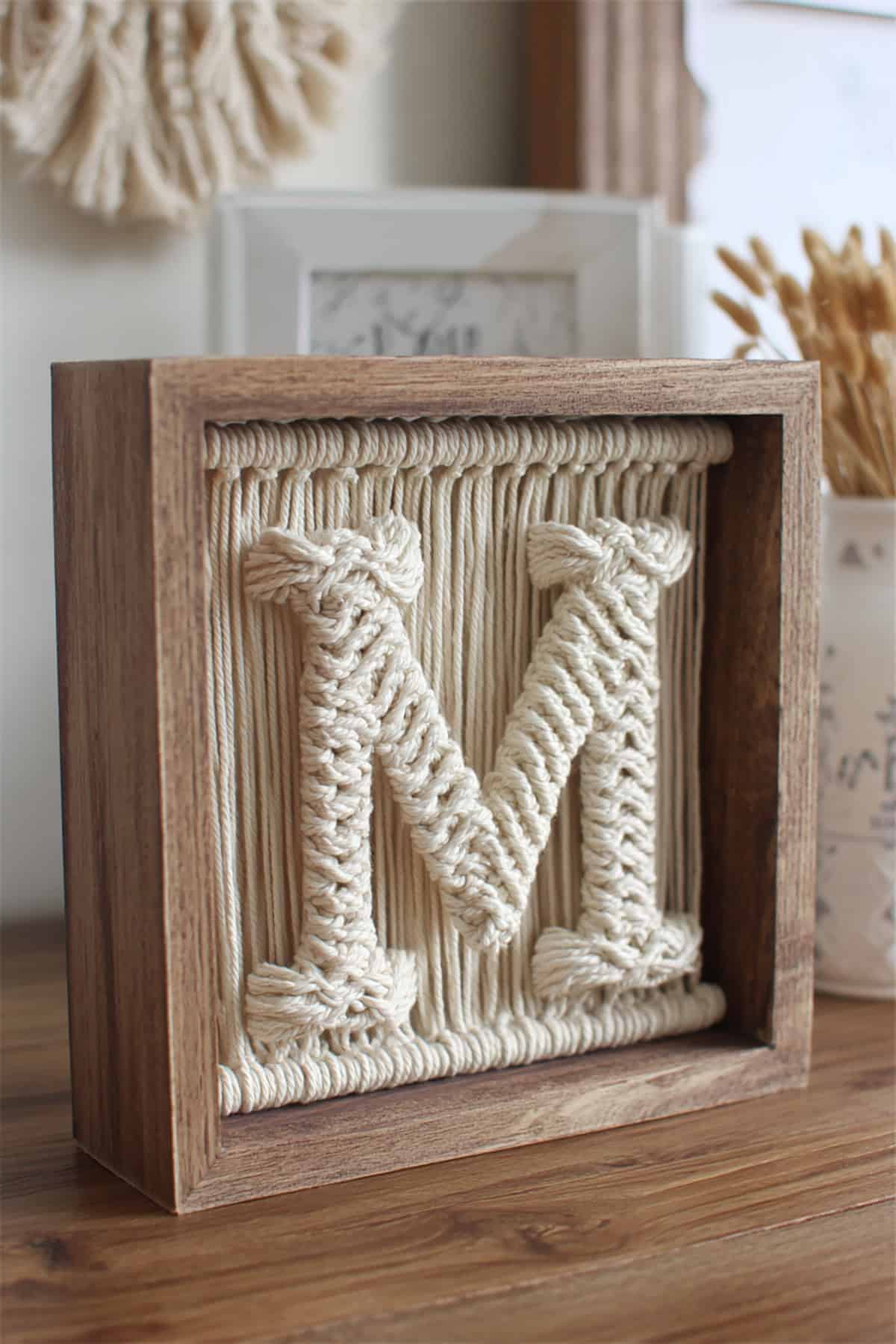 Macrame Letter Monogram