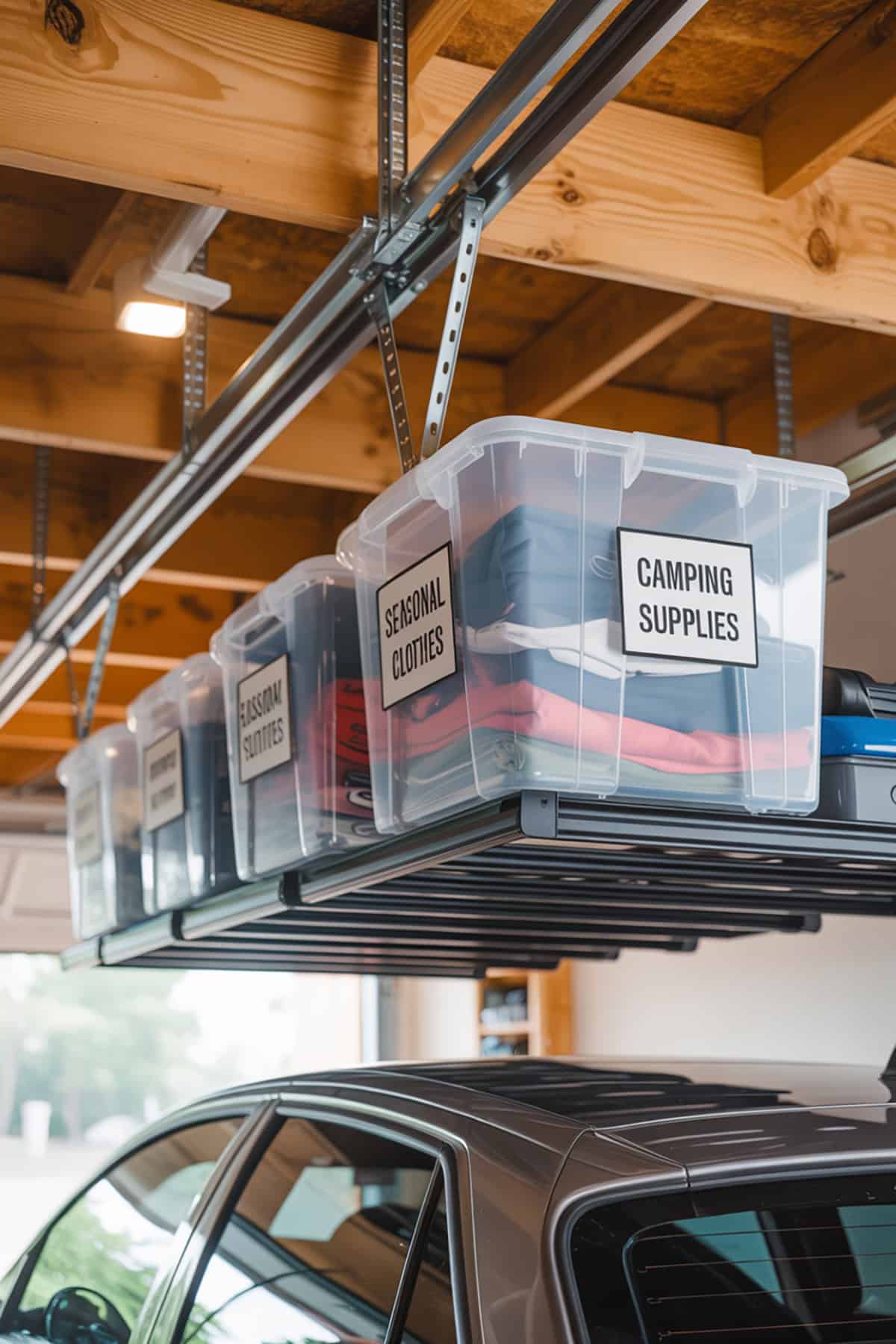Overhead Sliding Bin Track