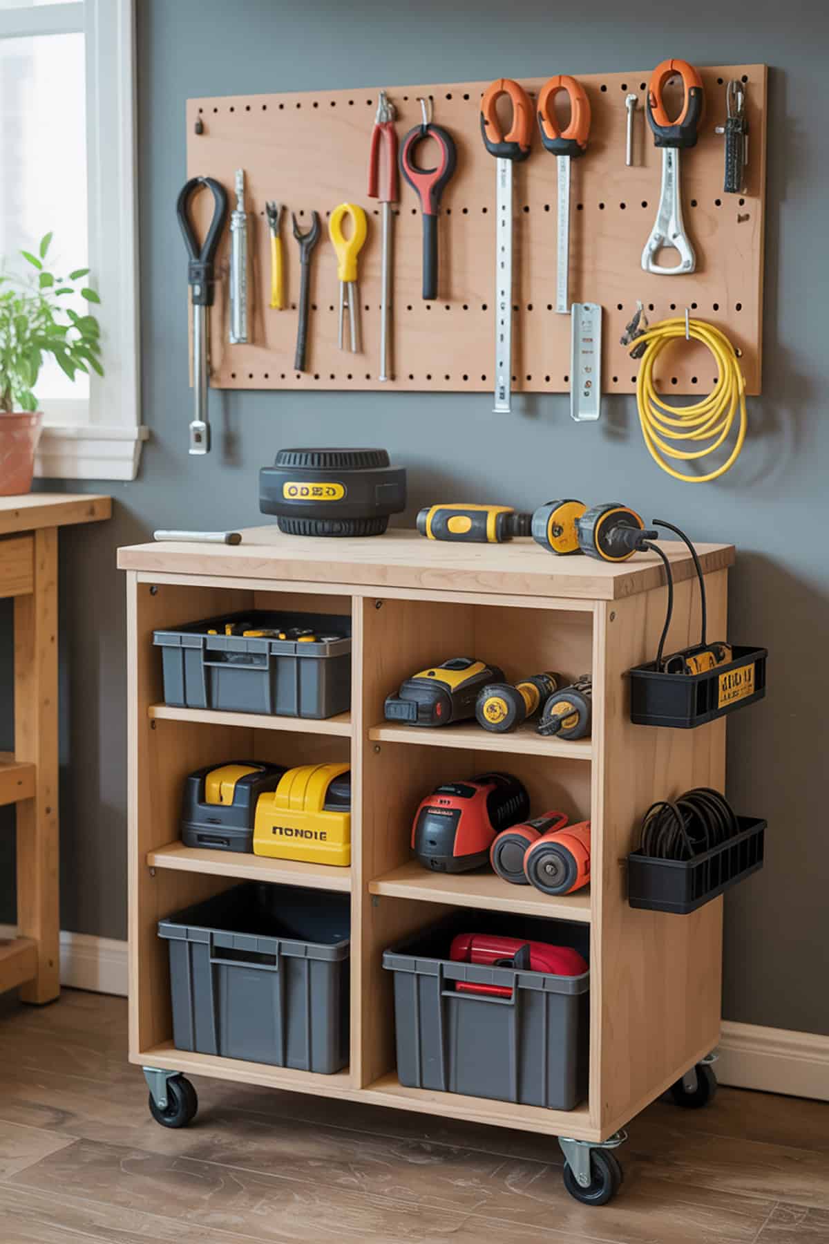 Rolling Storage Cabinet for DIY Projects
