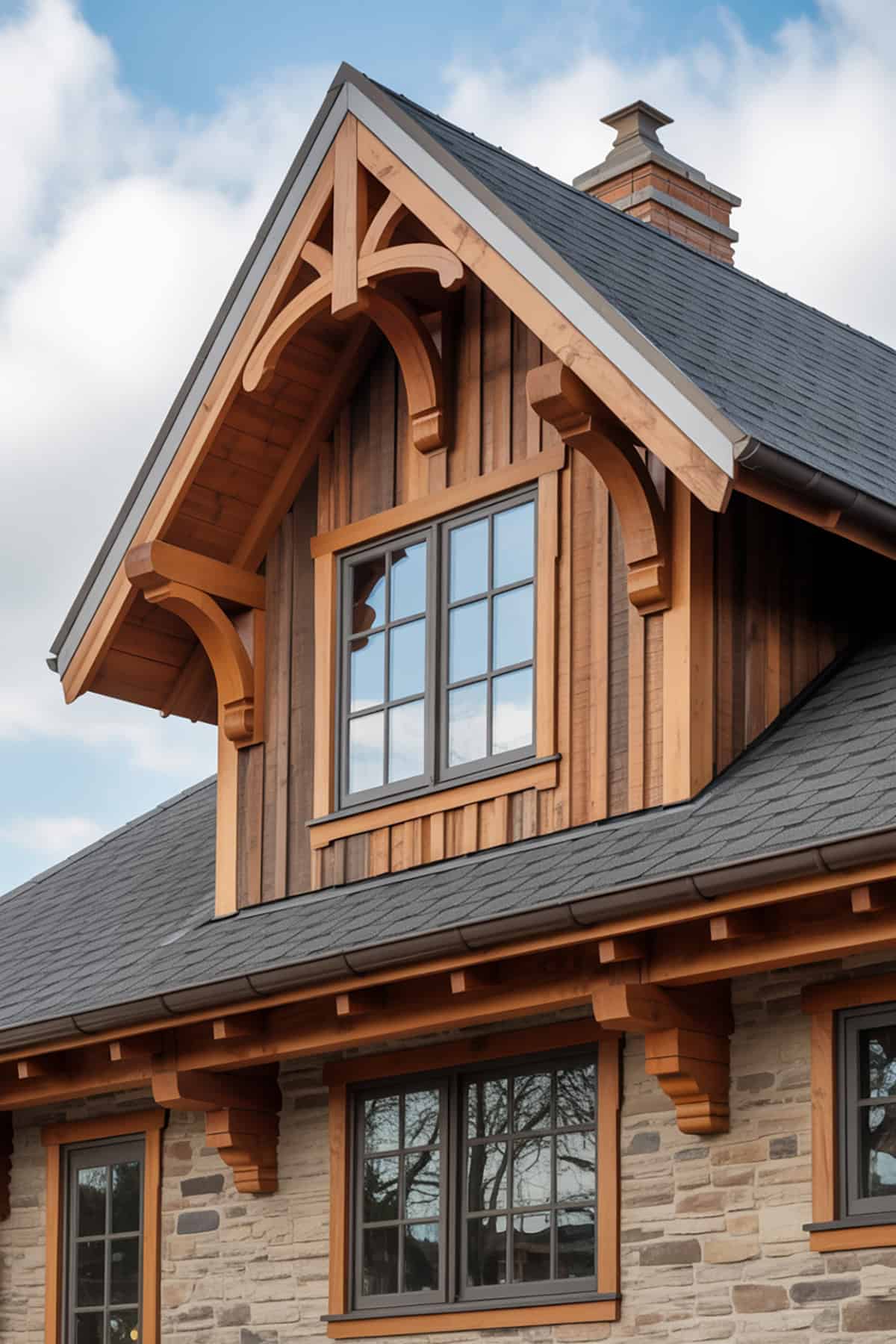 Rustic Gable Brackets and Decorative Trim