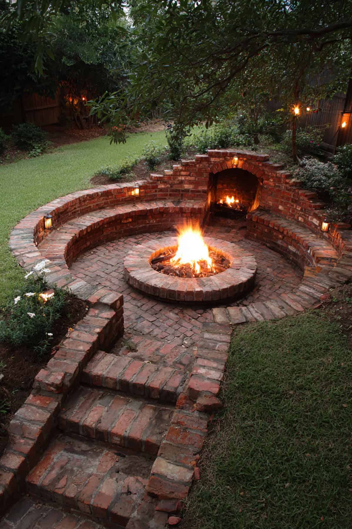Secluded Sunken Fire Pit Retreat