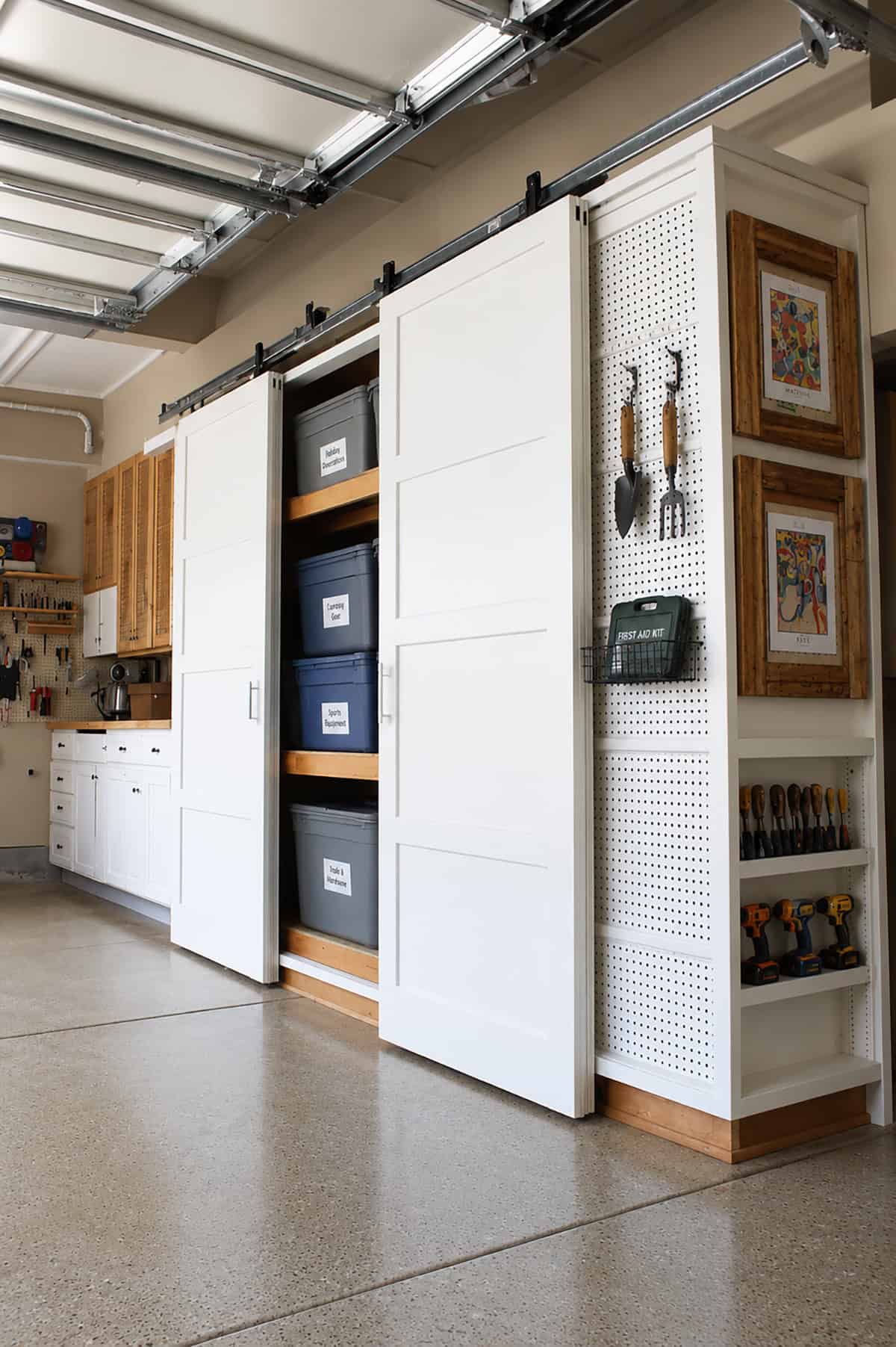 Sliding Wall Panels With Hidden Storage