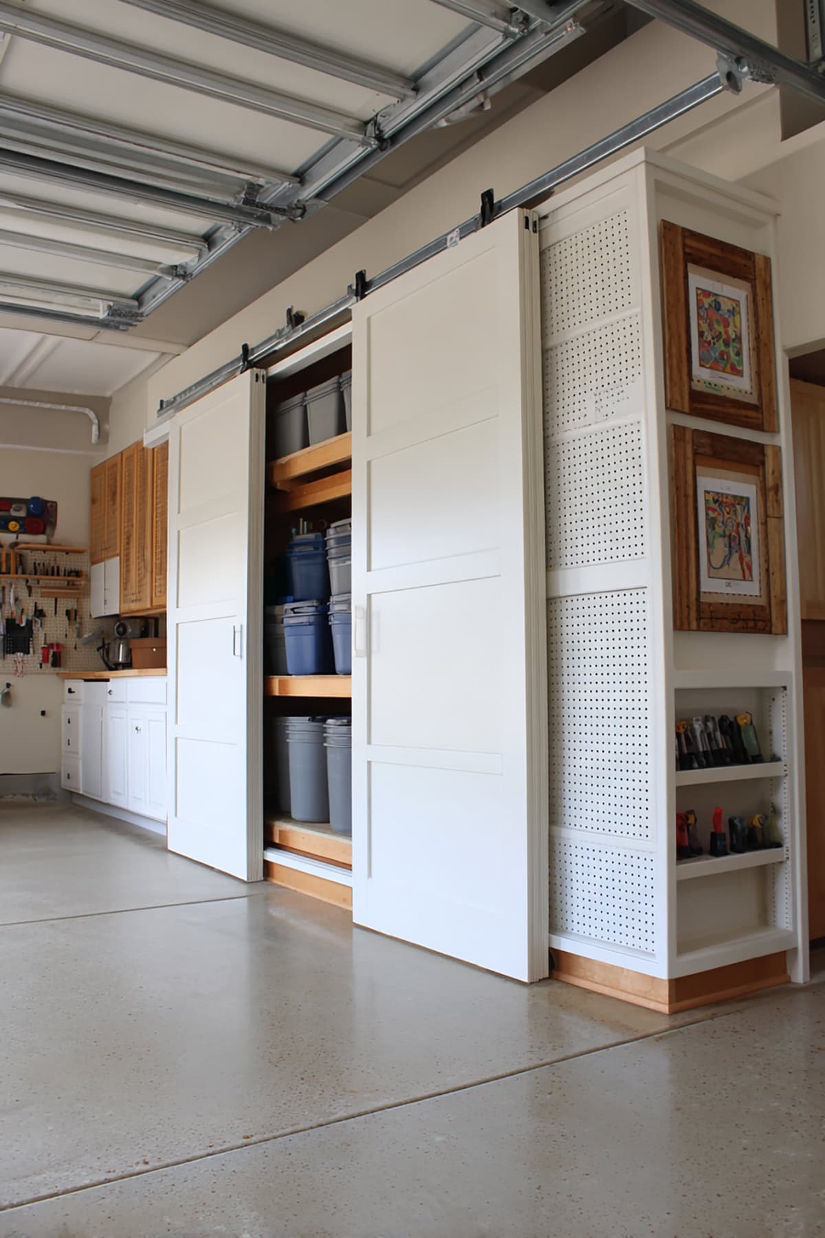 Sliding Wall Panels With Hidden Storage