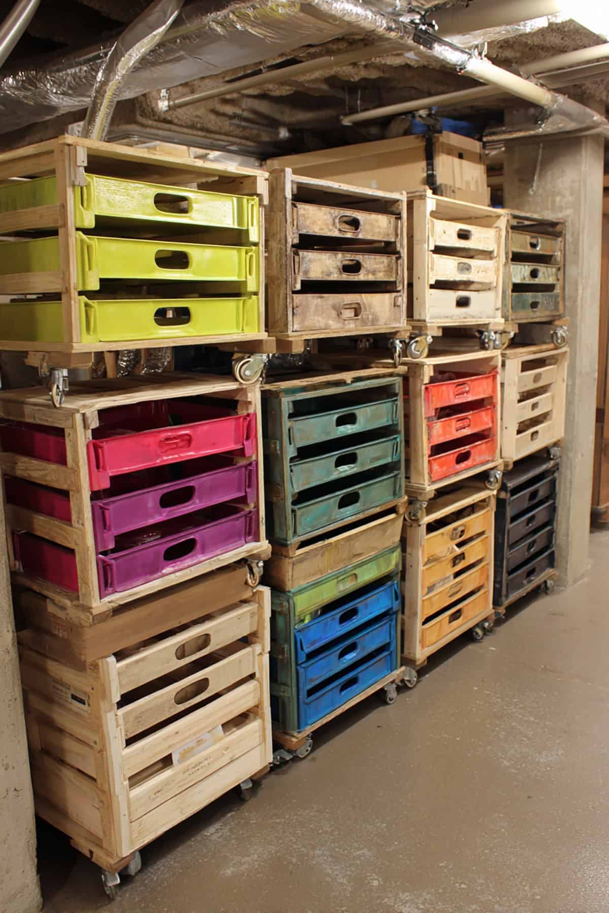 Stackable Rolling Crates