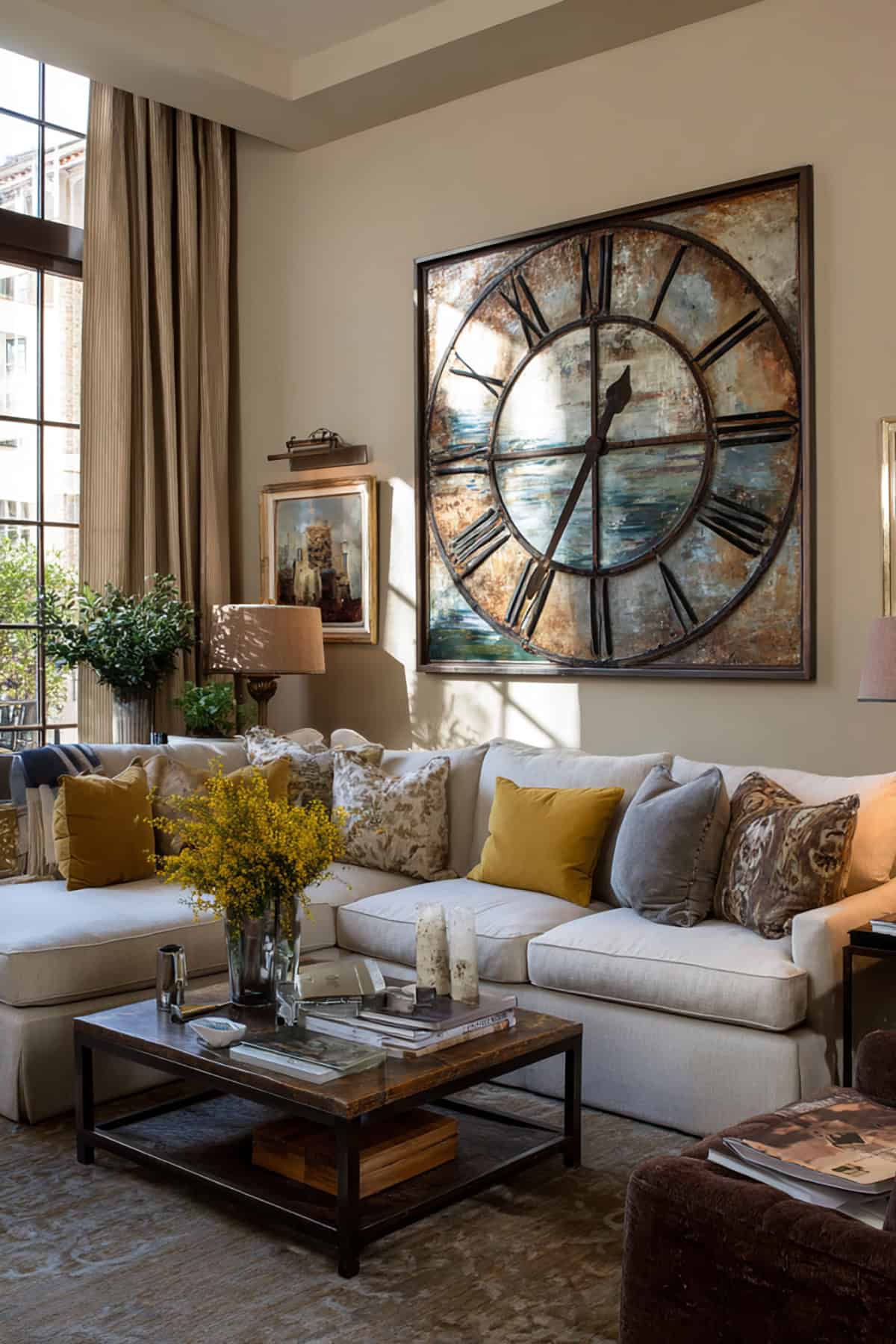 Use an Oversized Clock as a Focal Point