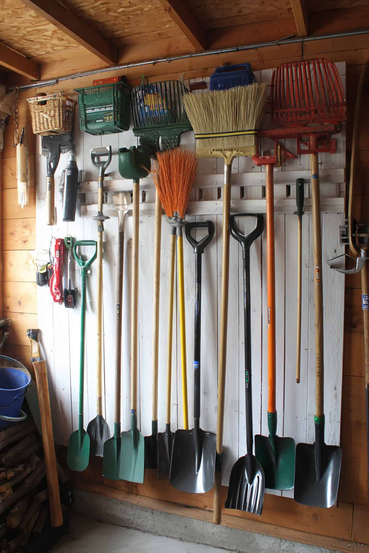 Vertical Garden Tool Rack