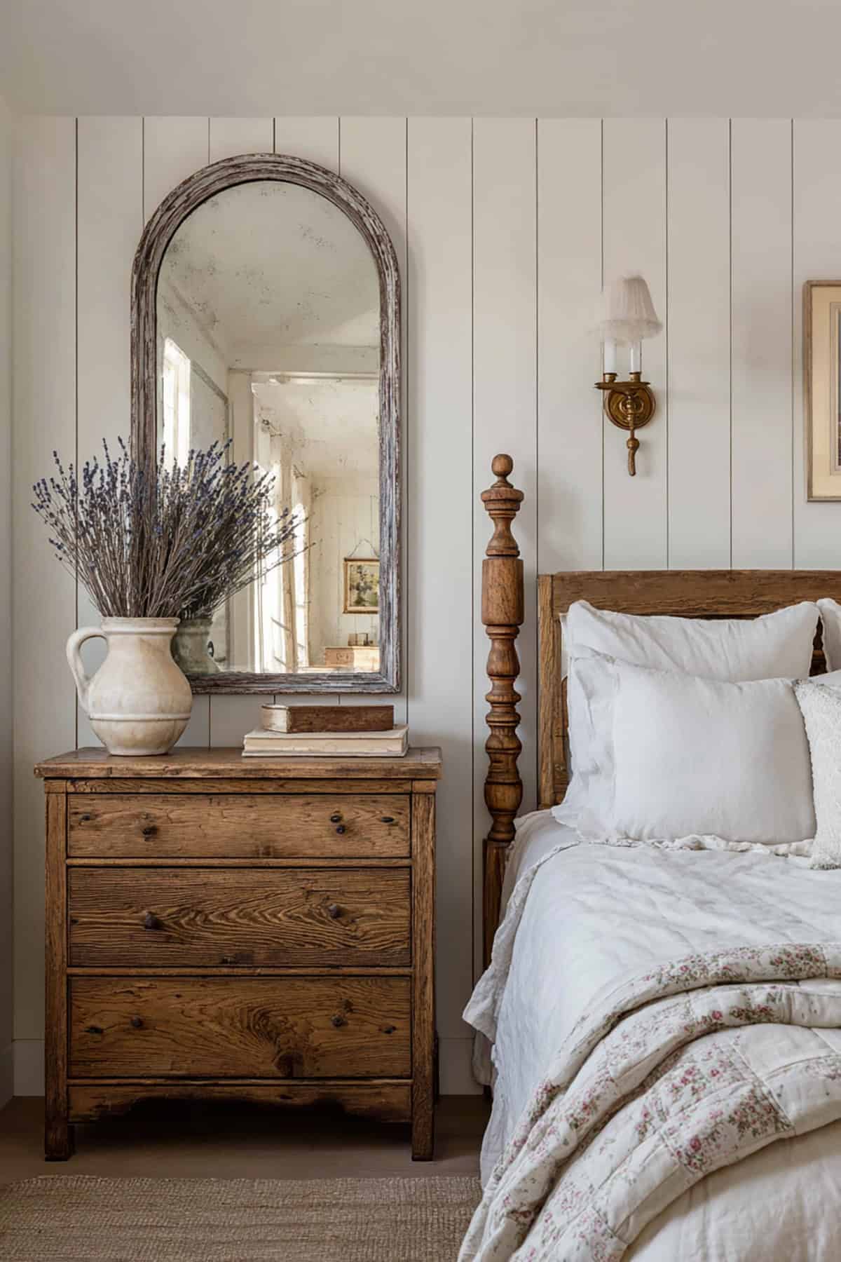 Vintage Mirror Above Dresser
