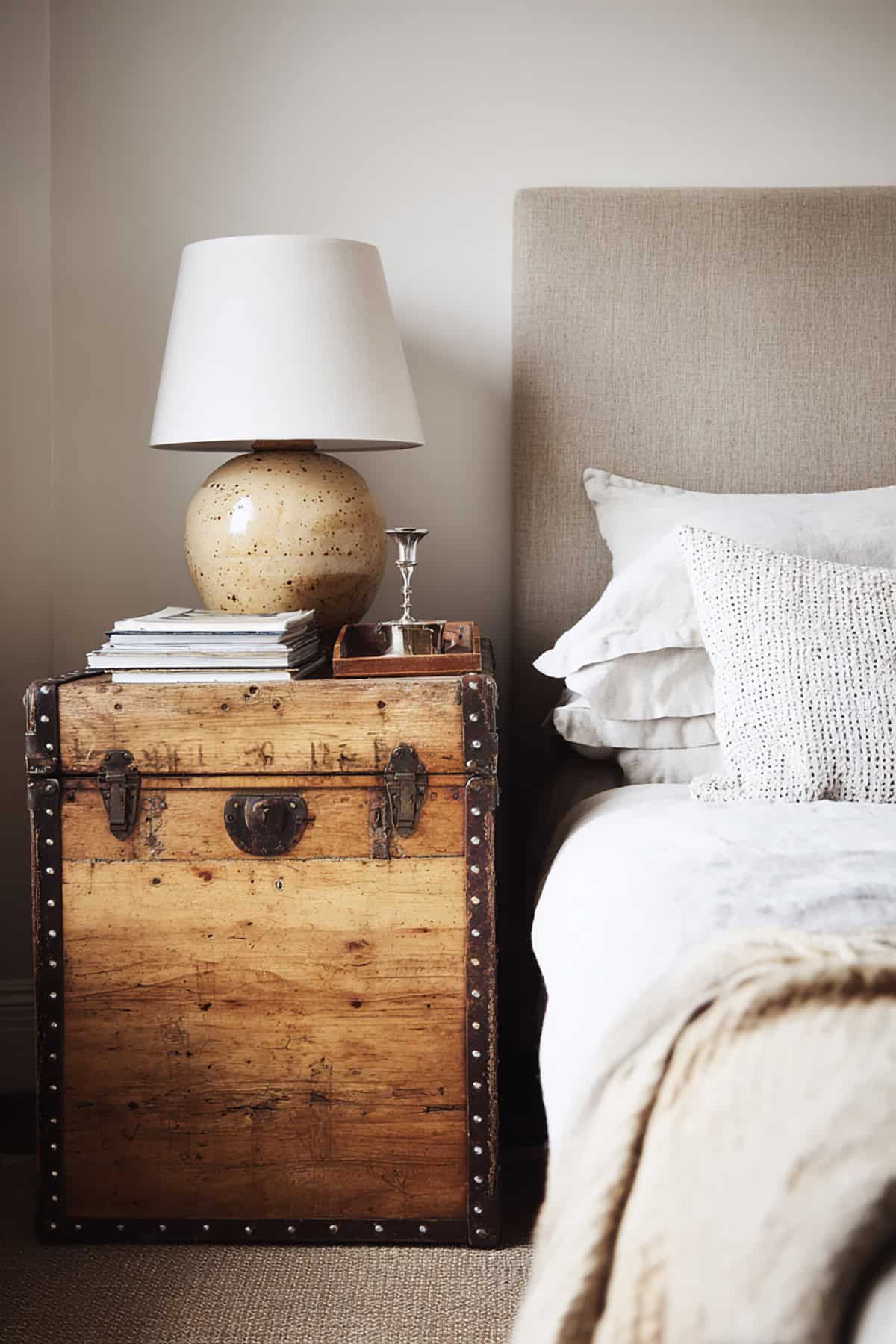 Vintage Trunk as Nightstand