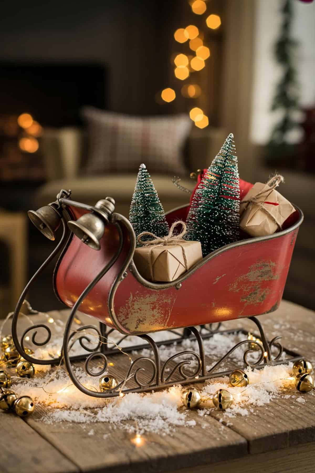 Antique Sleigh Holiday Display