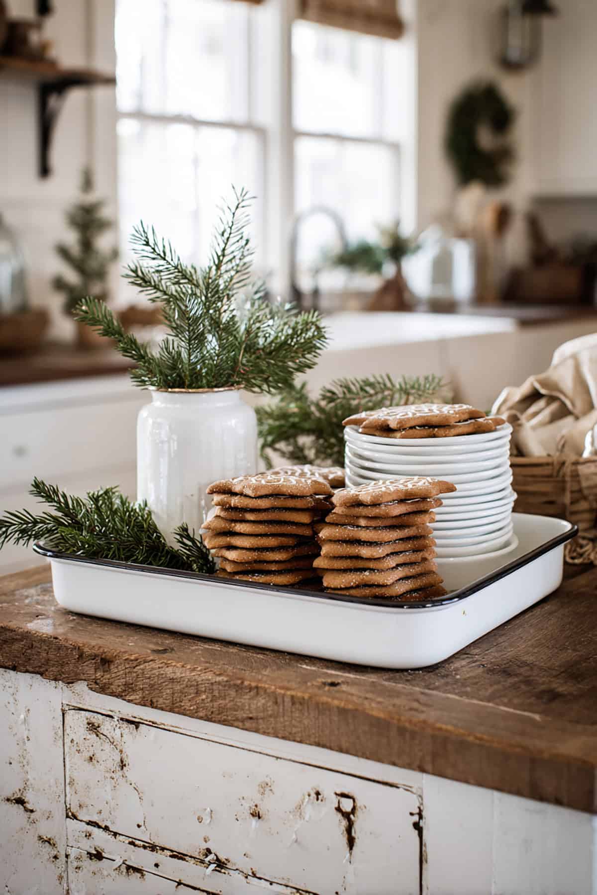 Enamelware Cookie Display