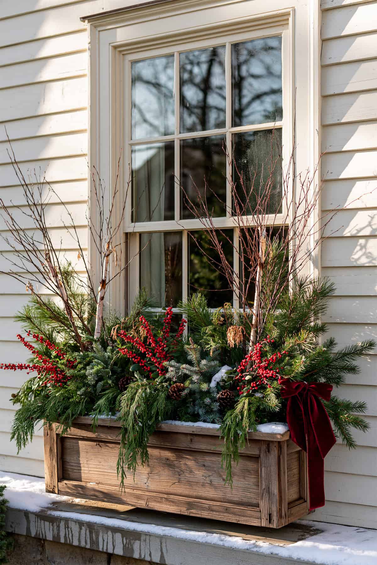 Farmhouse Christmas Window Box